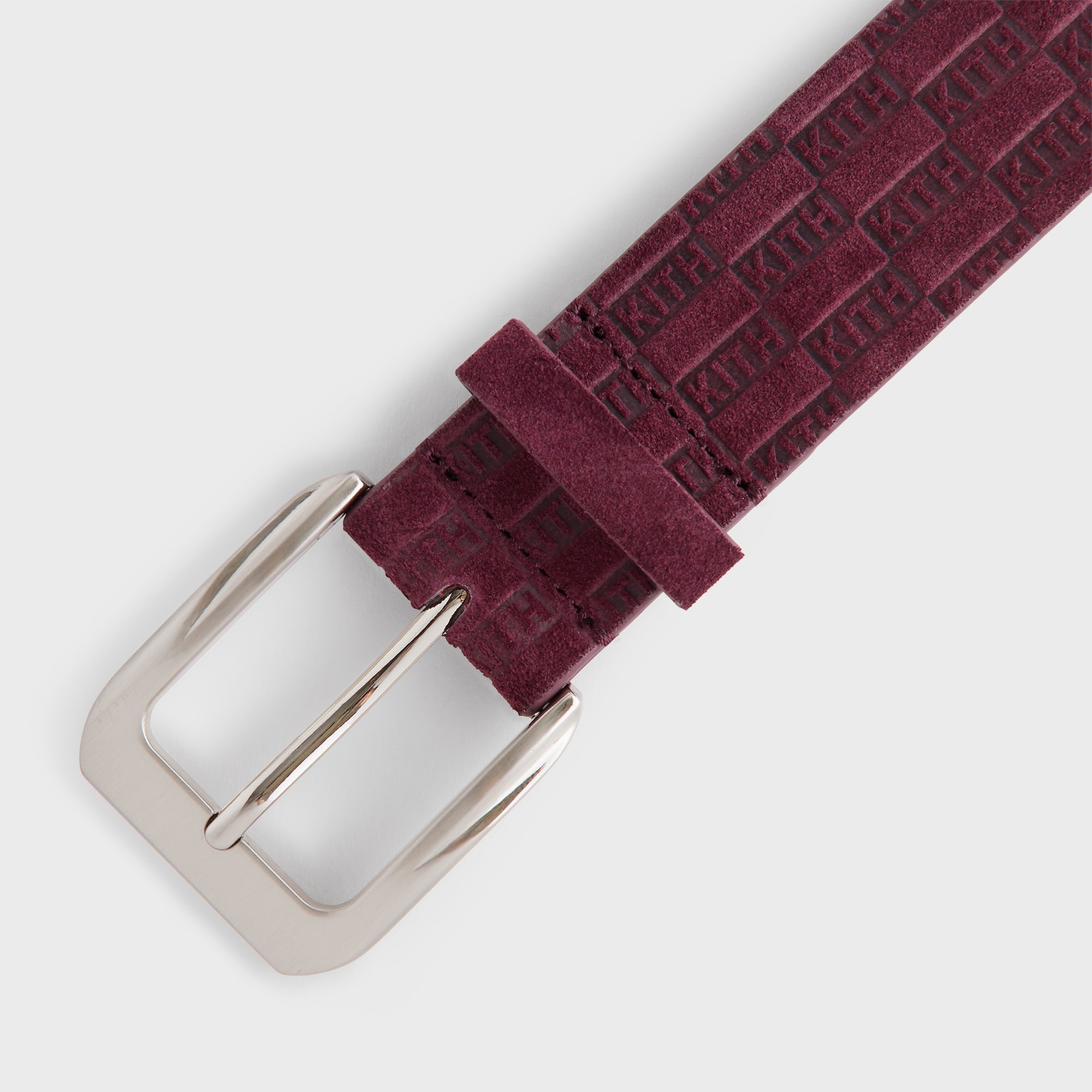 Kith Monogram Suede Leather Belt - Magma – Kith Europe