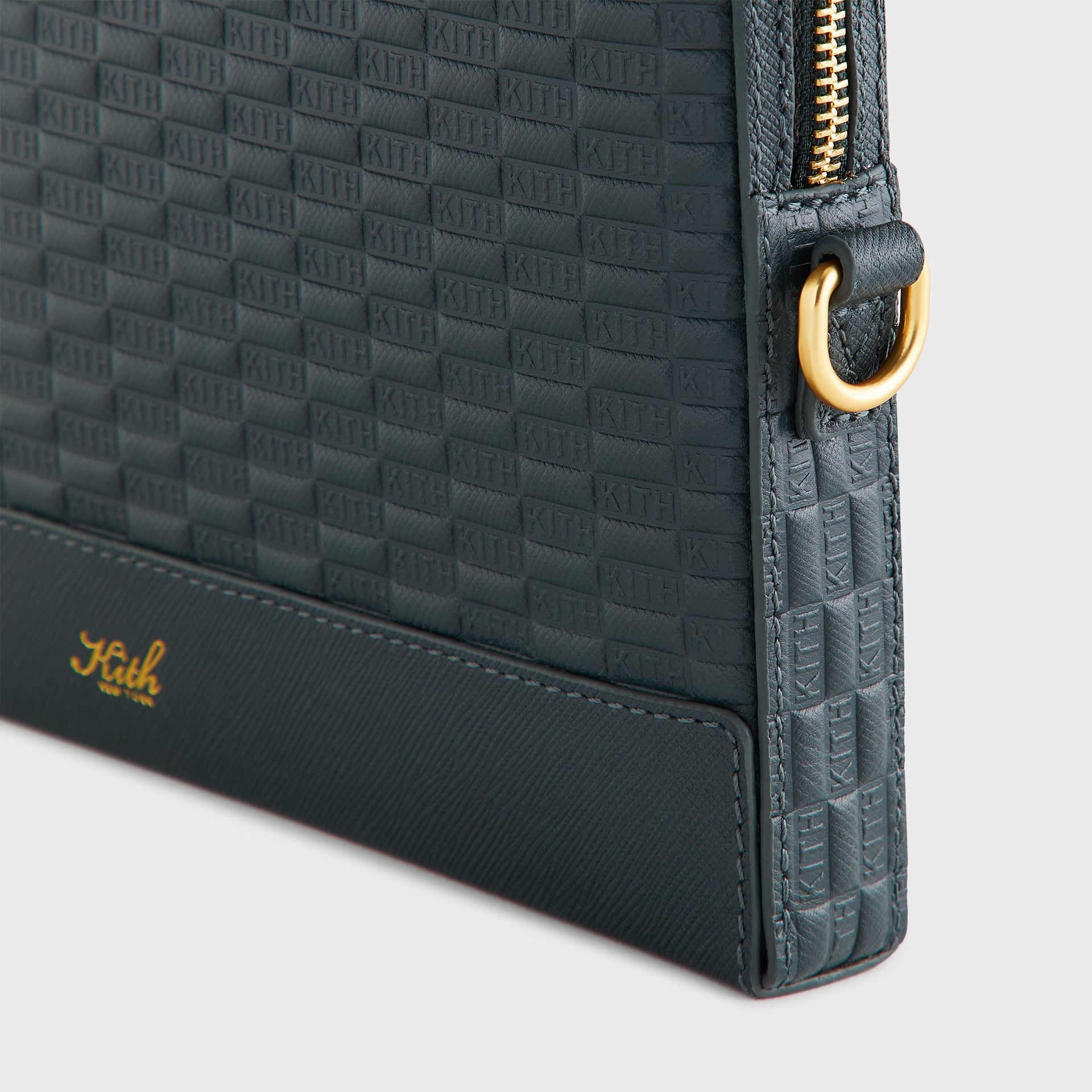 Kith Monogram Leather 11" Tech Case - Stadium