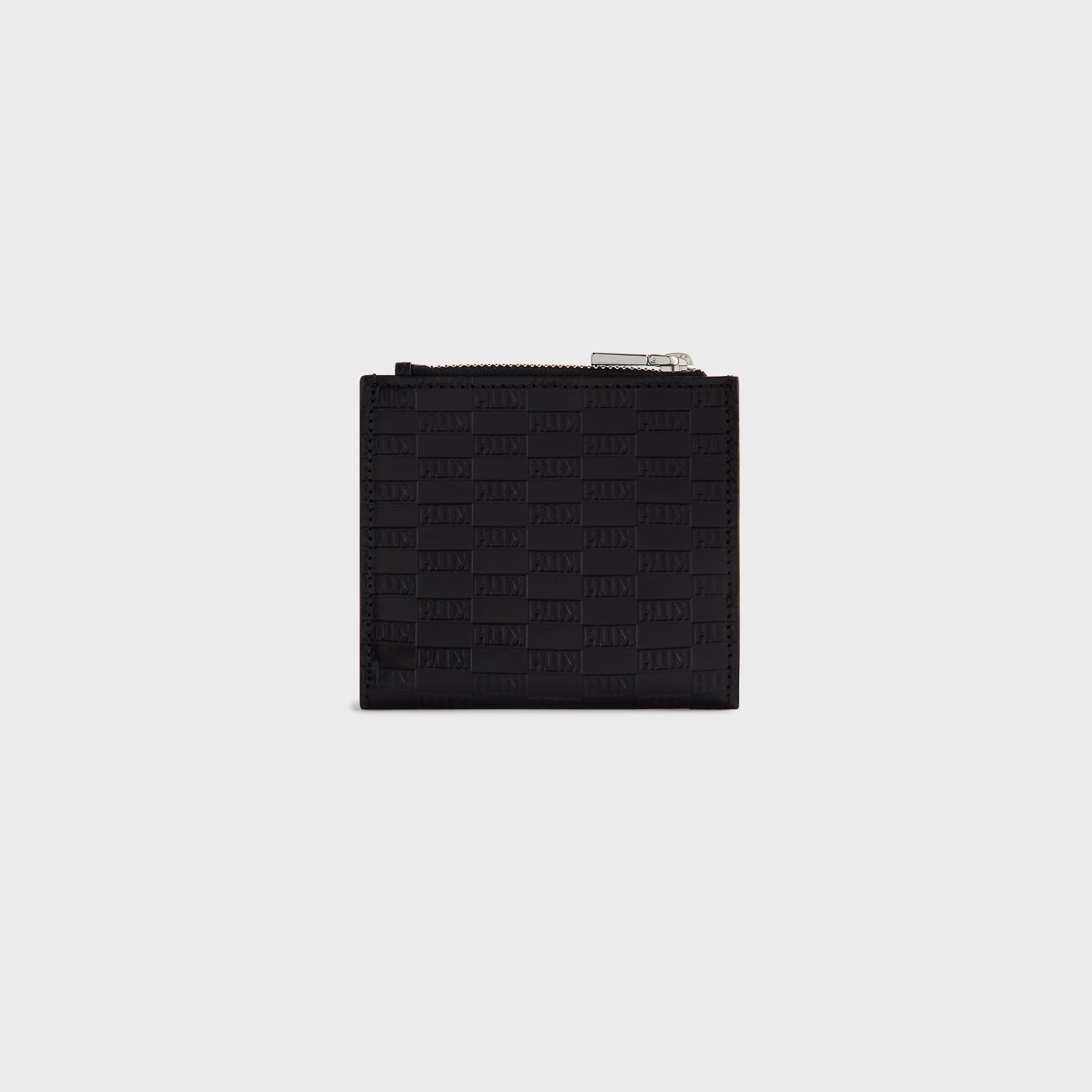 Kithmas Monogram Leather Snap Wallet - Black - PH