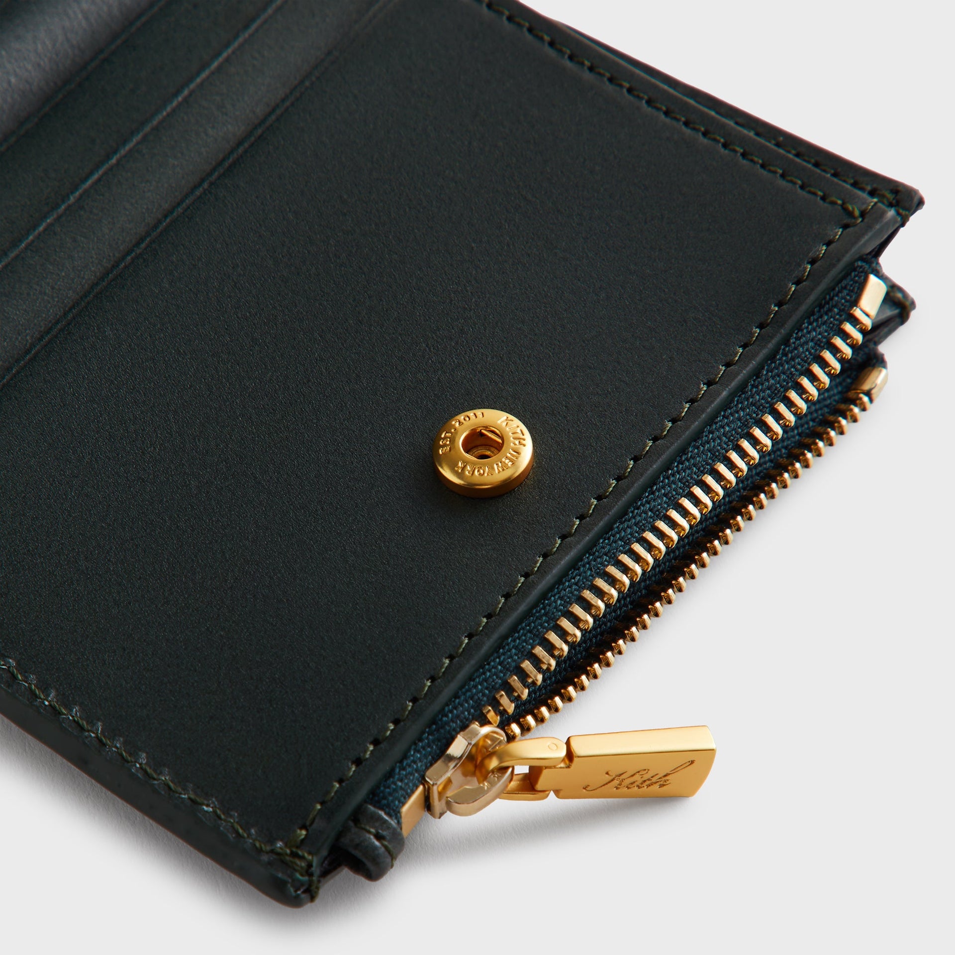 Kithmas Monogram Leather Snap Wallet - Equestrian