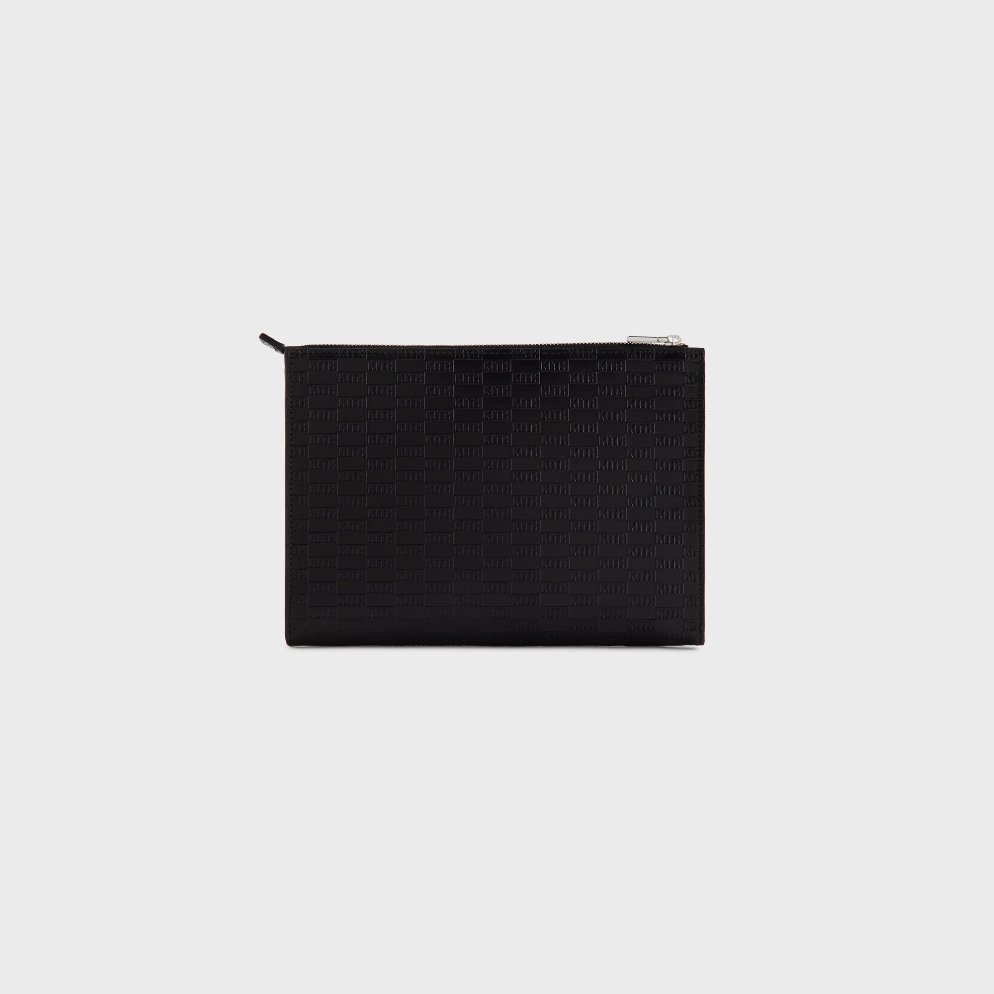 Kith Monogram Vachetta Leather Zip Pouch - Black – Kith Europe