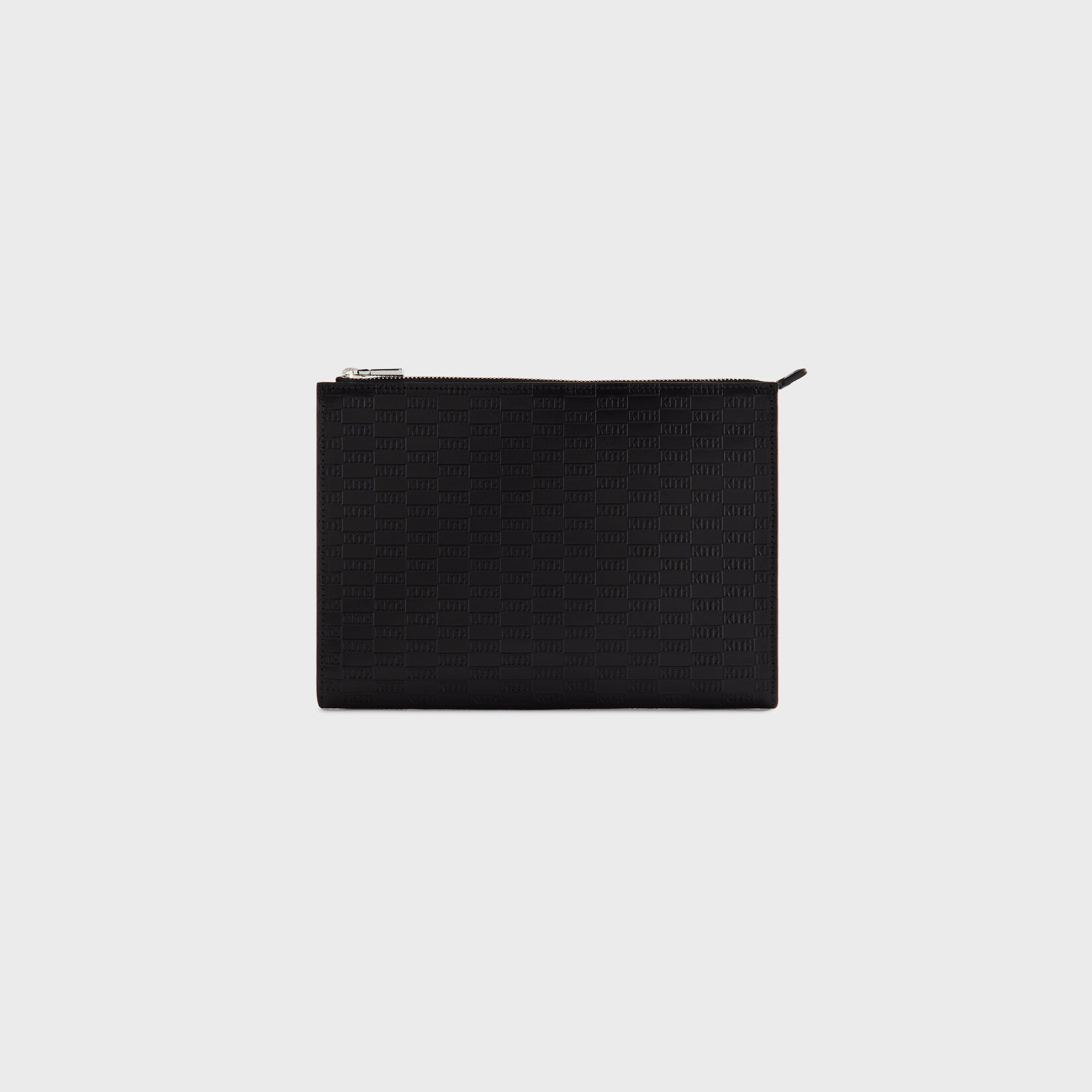 Kith Monogram Vachetta Leather Zip Pouch - Black – Kith Europe