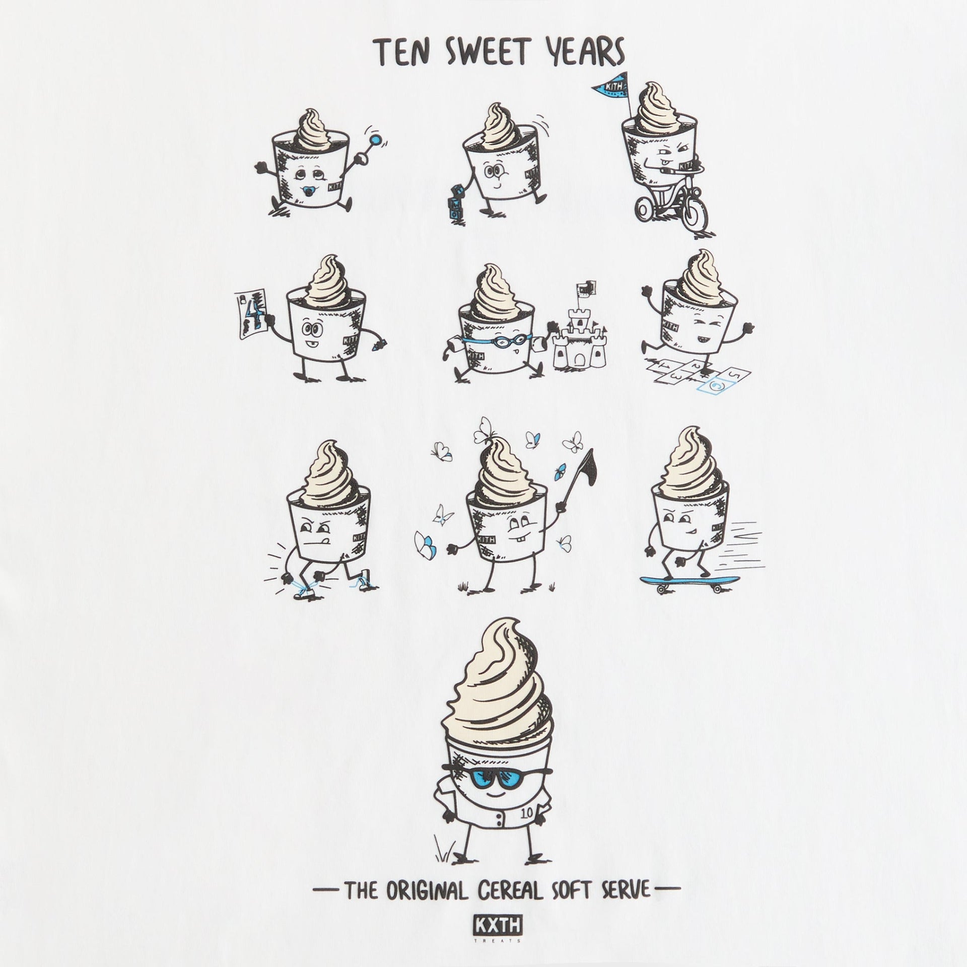 Kith Treats 10 Years Tee - White