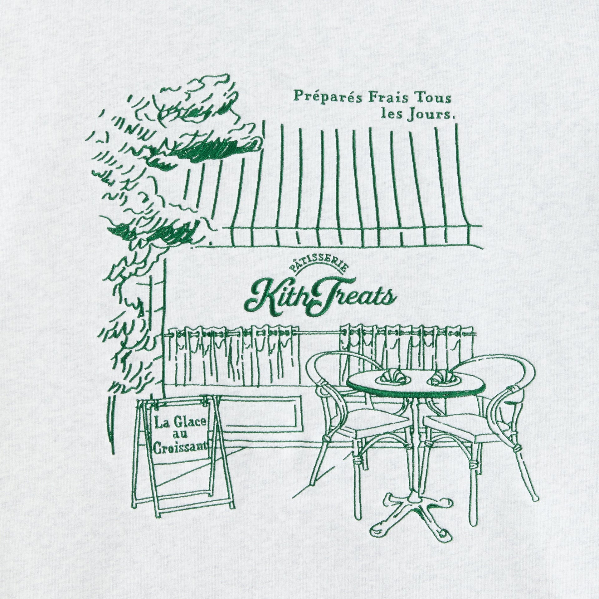 Kith Treats Store Front Williams III Hoodie - Light Heather Grey