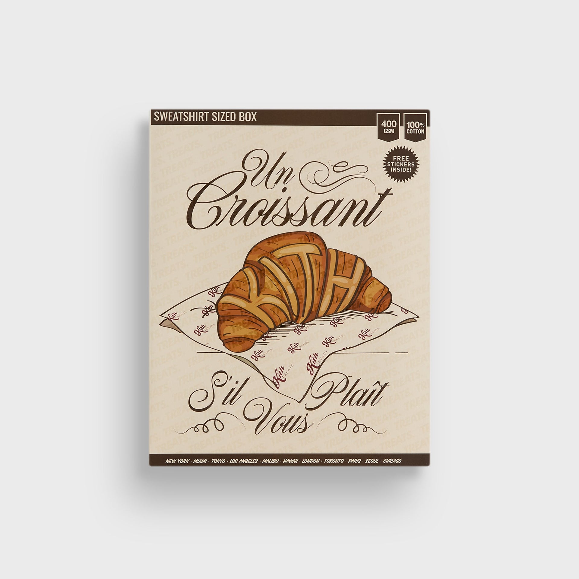 Kith Treats Store Front Williams III Hoodie - Light Heather Grey