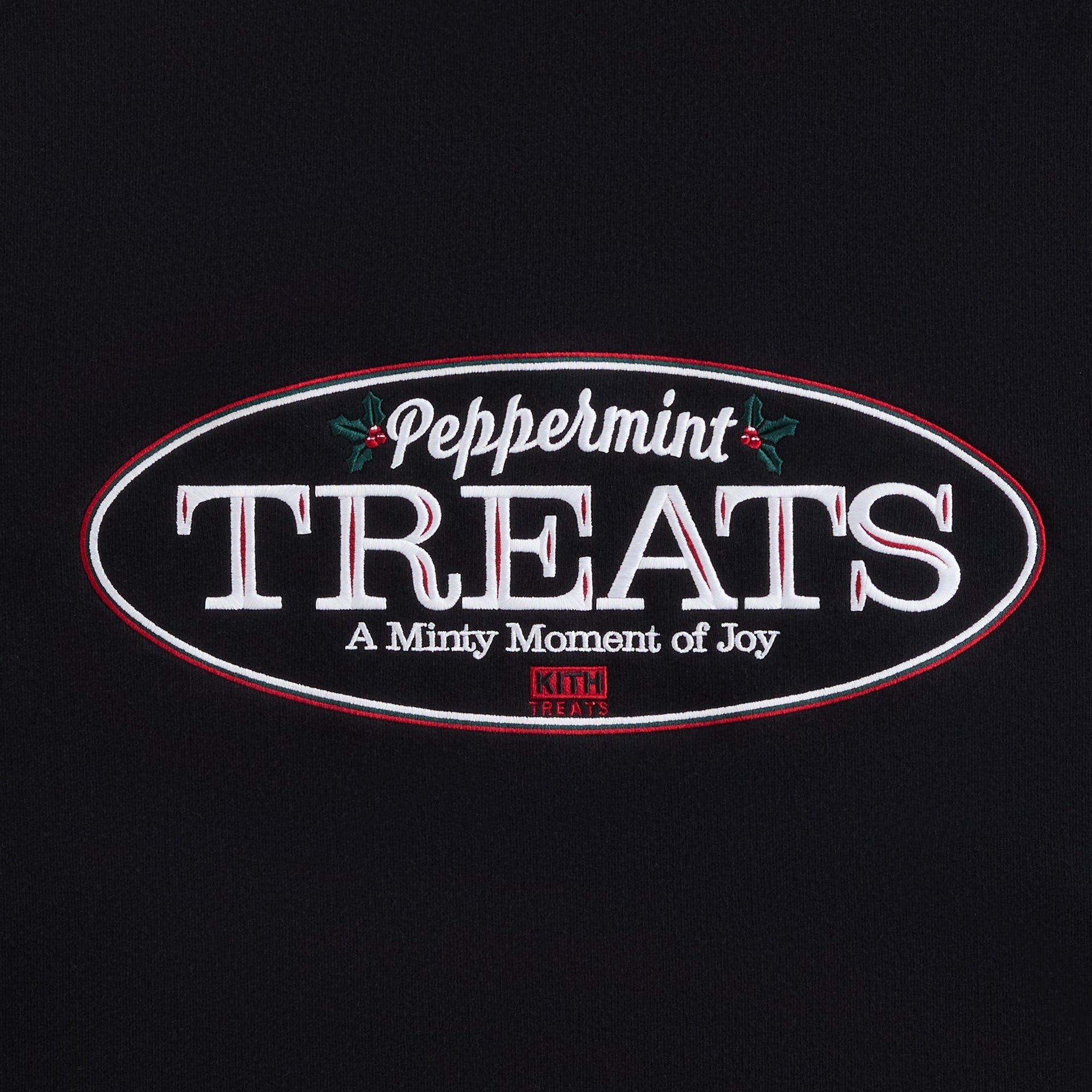 Kith Treats Peppermint Logo Nelson Crewneck - Black