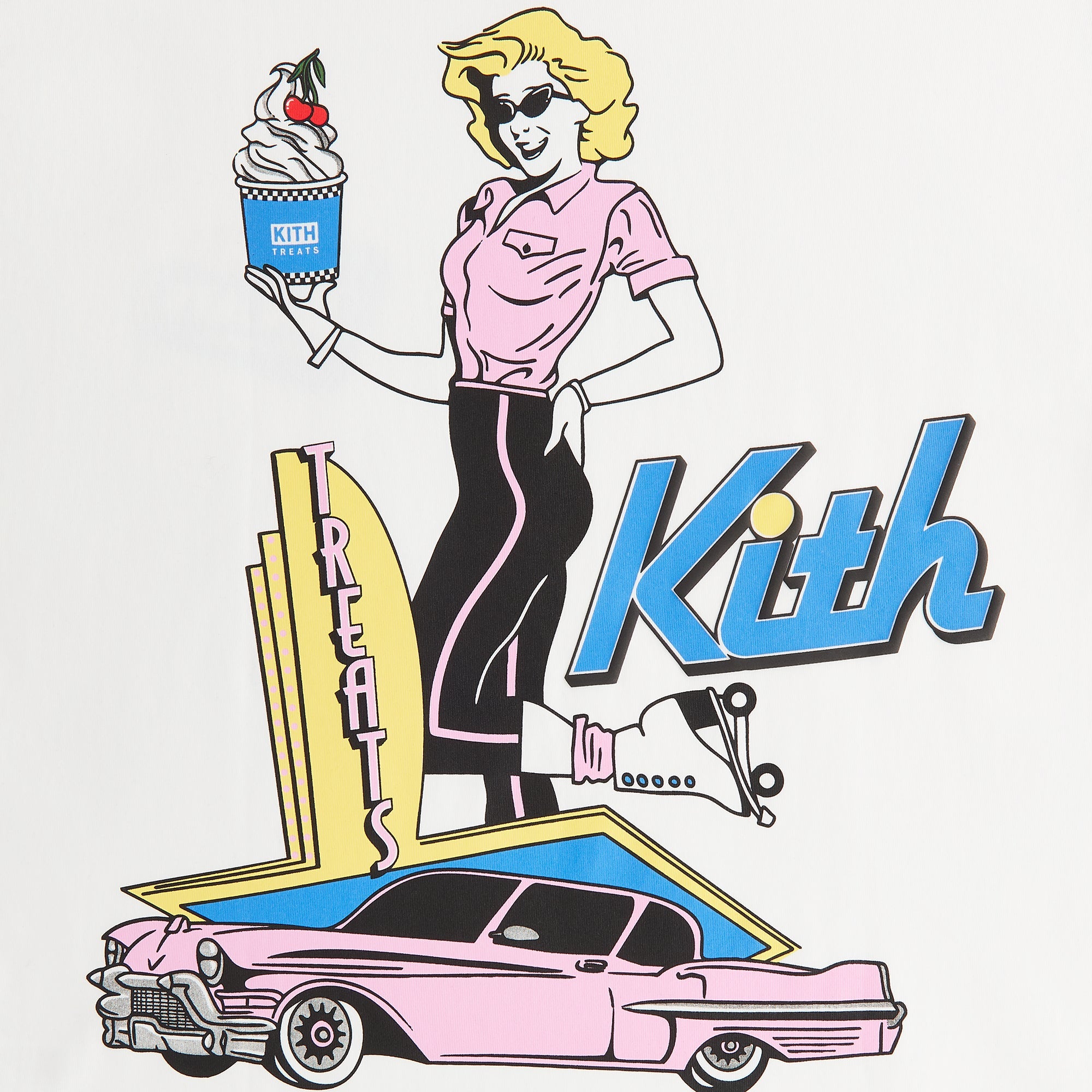 トップス KITH Treats Diner Drive Thru Tee Kith Treats Diner Drive Thru Tee - White – Kith Europe