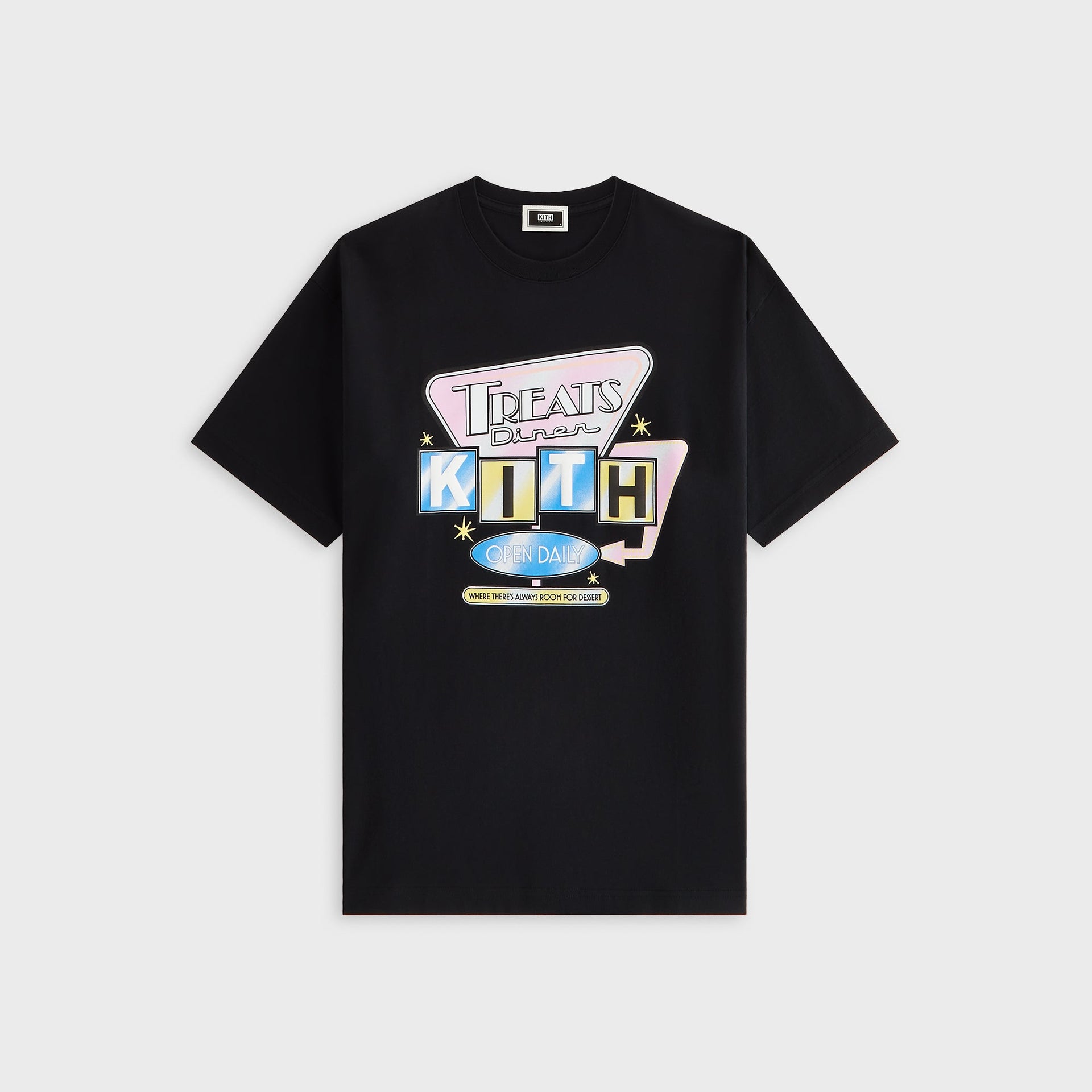 Kith Treats Diner Neon Sign Tee - Black