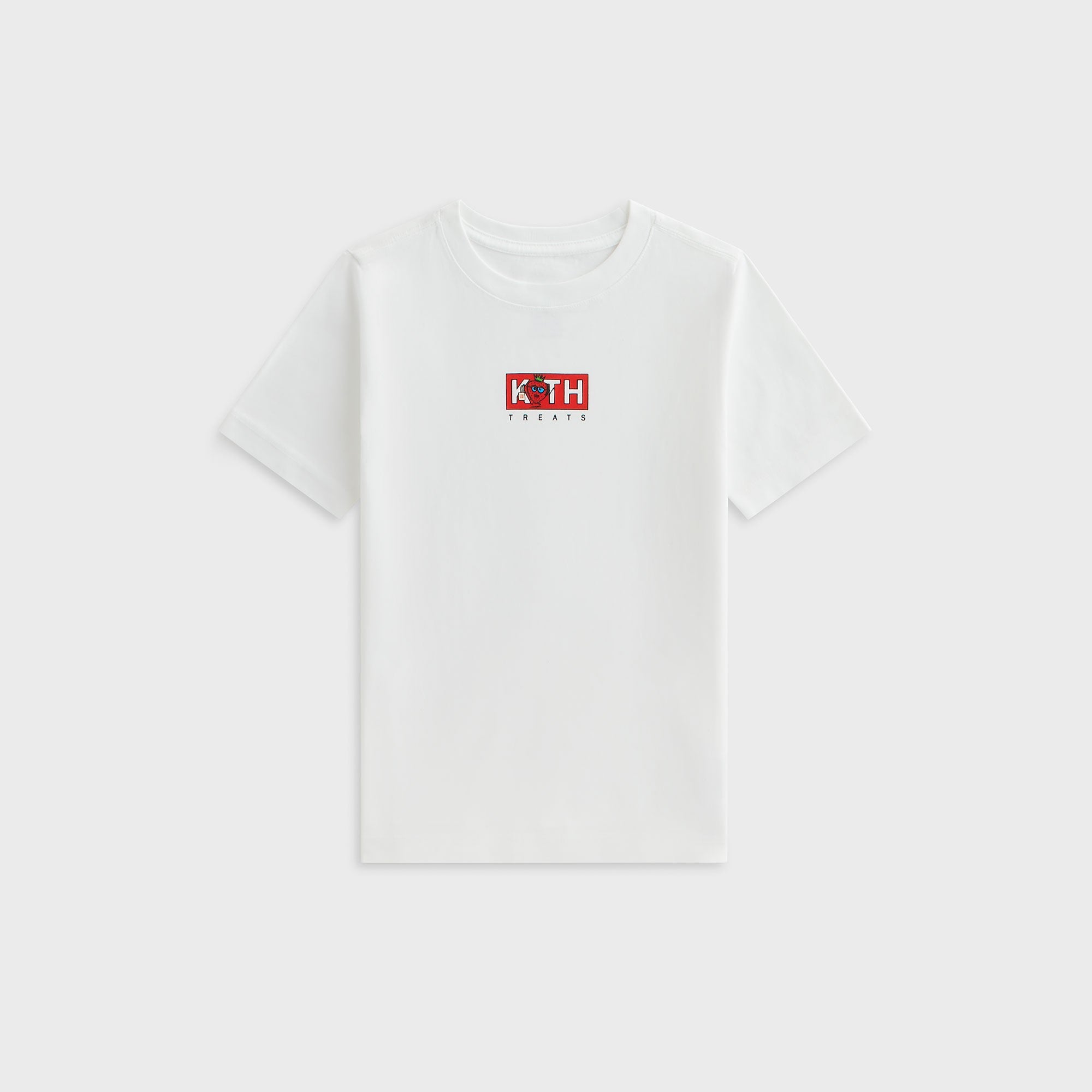 Kith Treats for Kaboom 赤ロゴ　Lサイズ Kith Kids Treats Strawberry Classic Logo Tee - White – Kith Europe