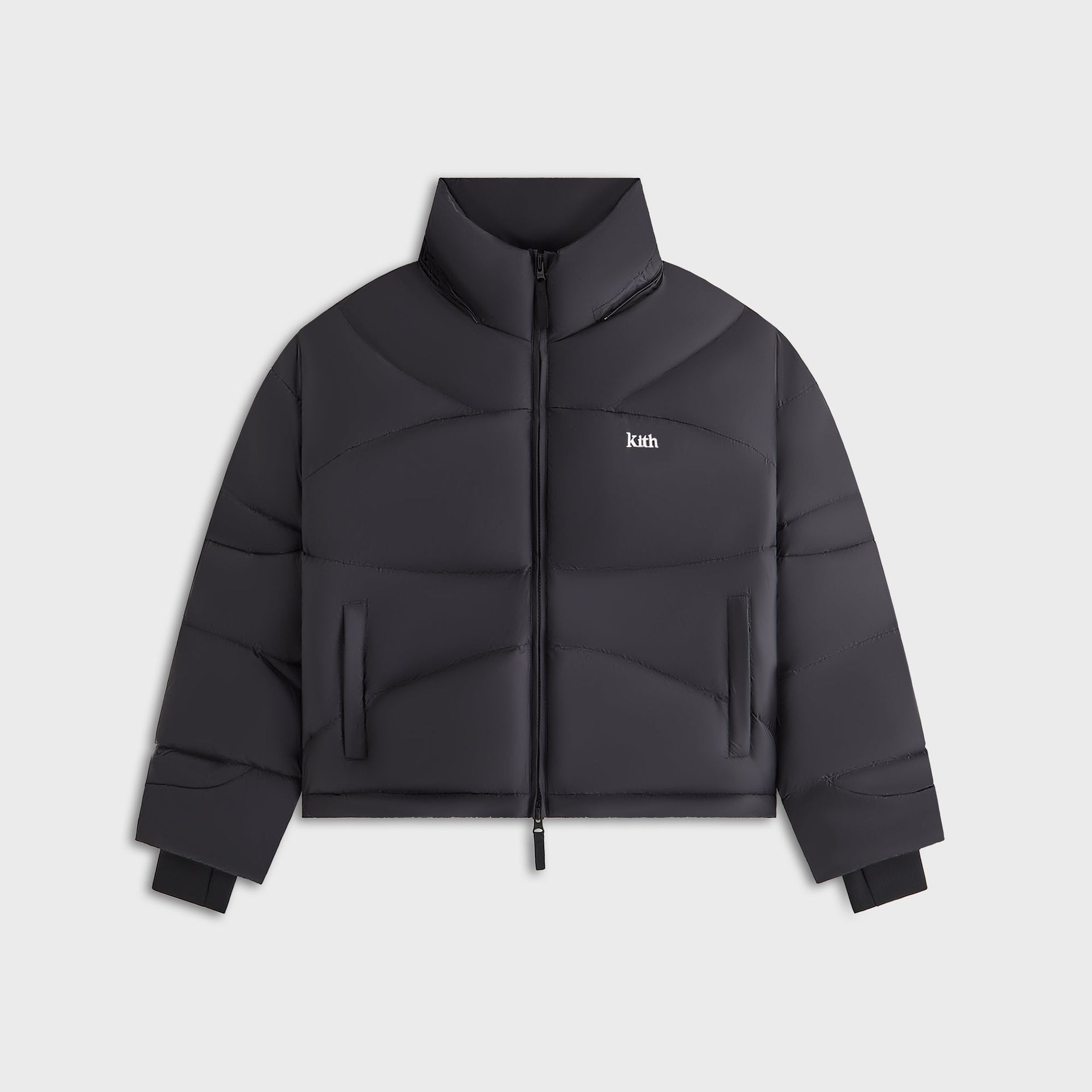 Kith Women Corey Hooded Nylon Puffer - Black - PH