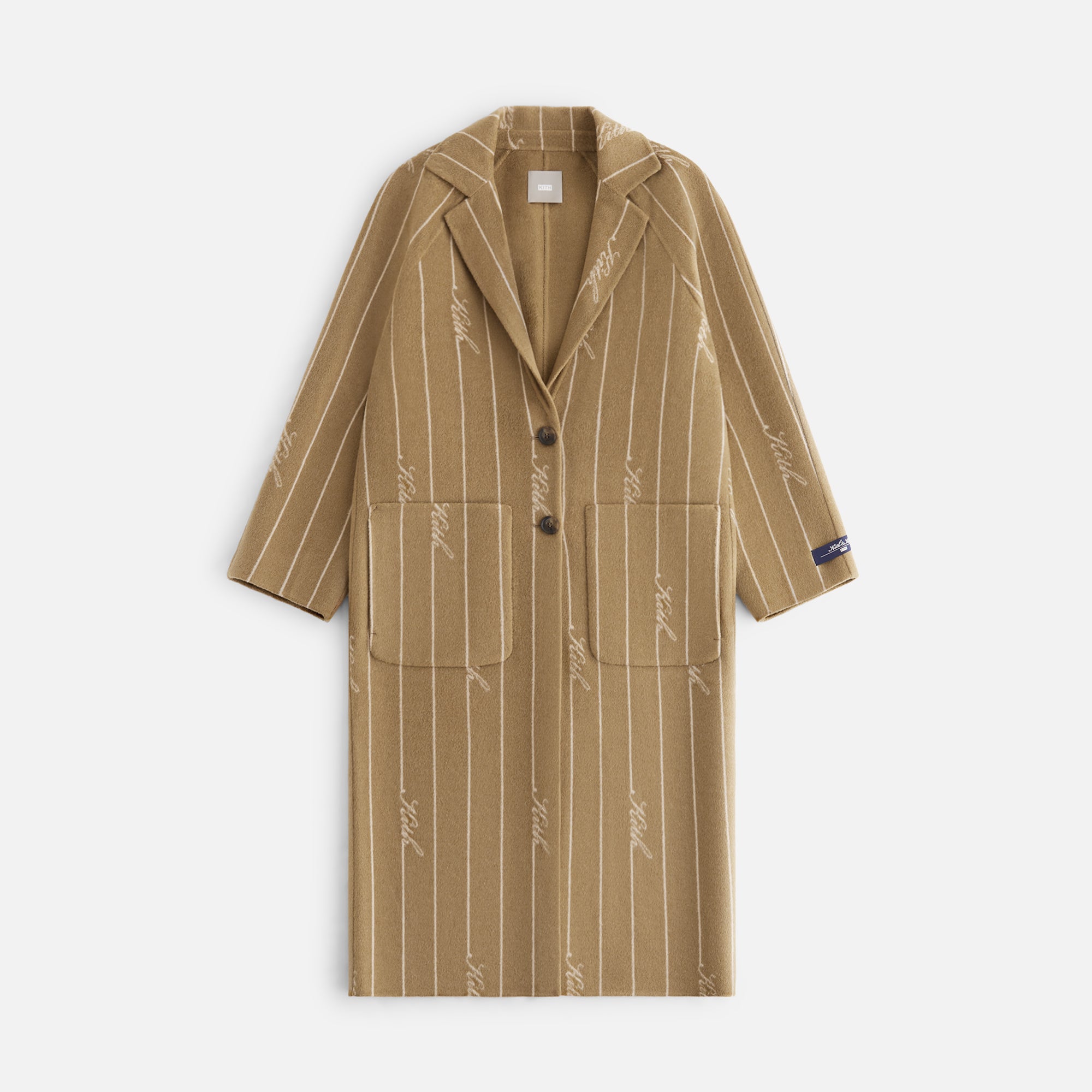 Kith Women Rory Logo Pinstripe Coat - Teak – Kith Europe