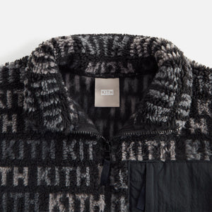 Kith Women Waverly Multi Monogram Fleece - Black