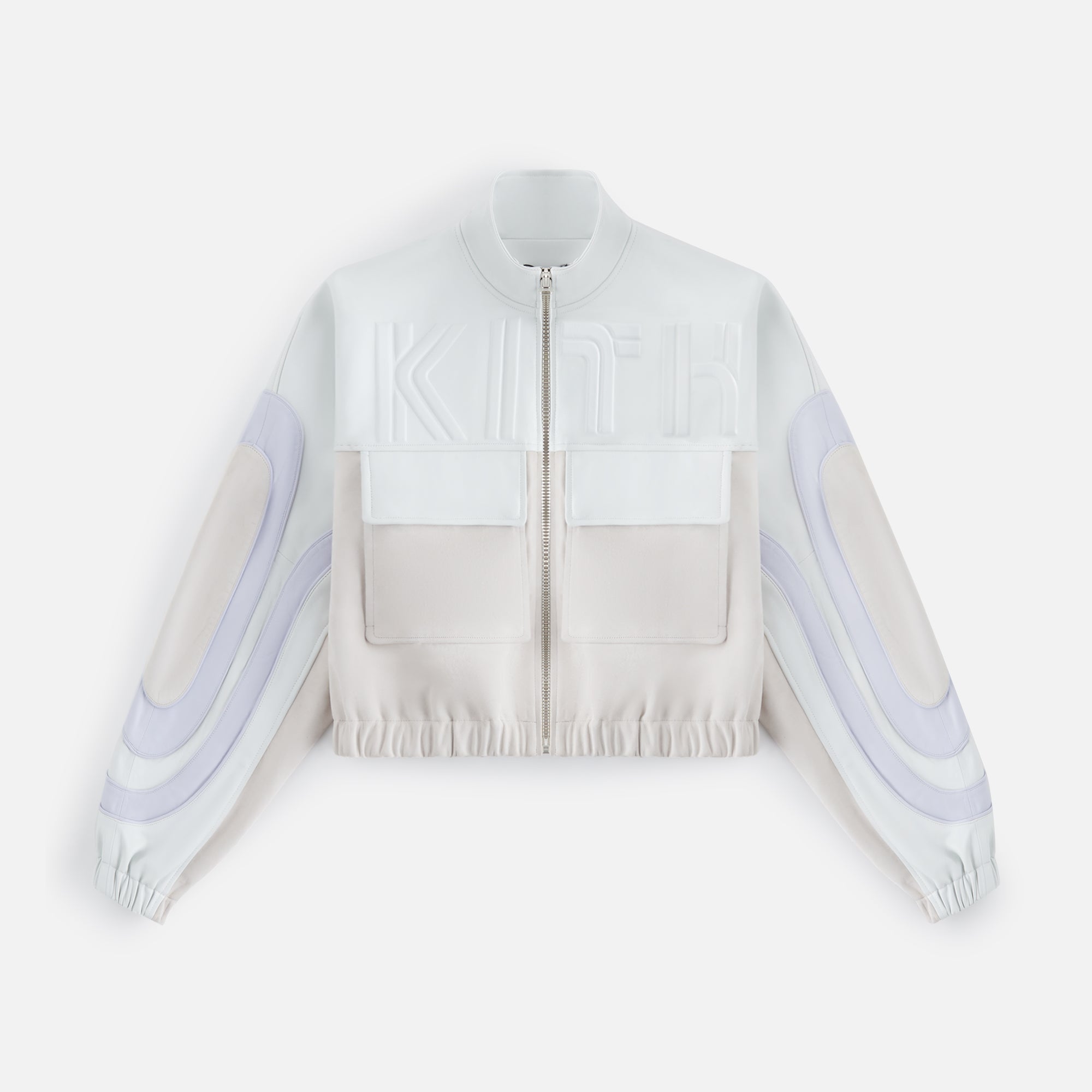 Kith Women Mei Leather Track Bomber - Sandrift – Kith Europe