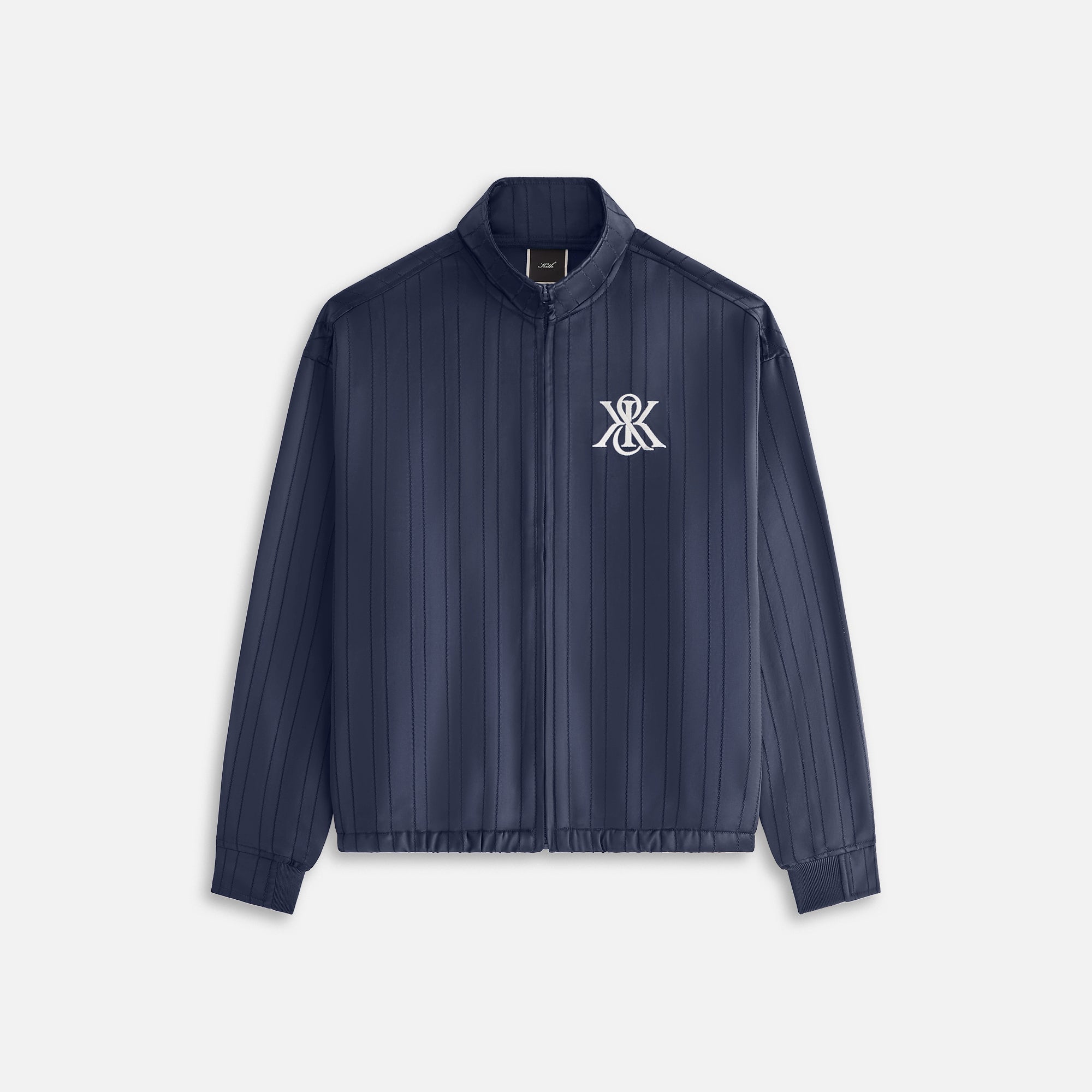 Kith Women Wrenley Satin Crest Track Jacket - Nocturnal – Kith Europe