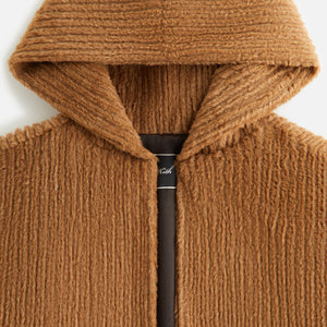 Kith Women Harlyn Hooded Fur Jacket - Millet PH