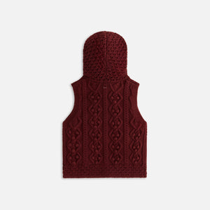 Kith Women Hartley Knit Fur Hooded Vest - Haut