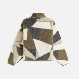 Kith Women Waverly II Patchwork Fleece Jacket - Plaster PH