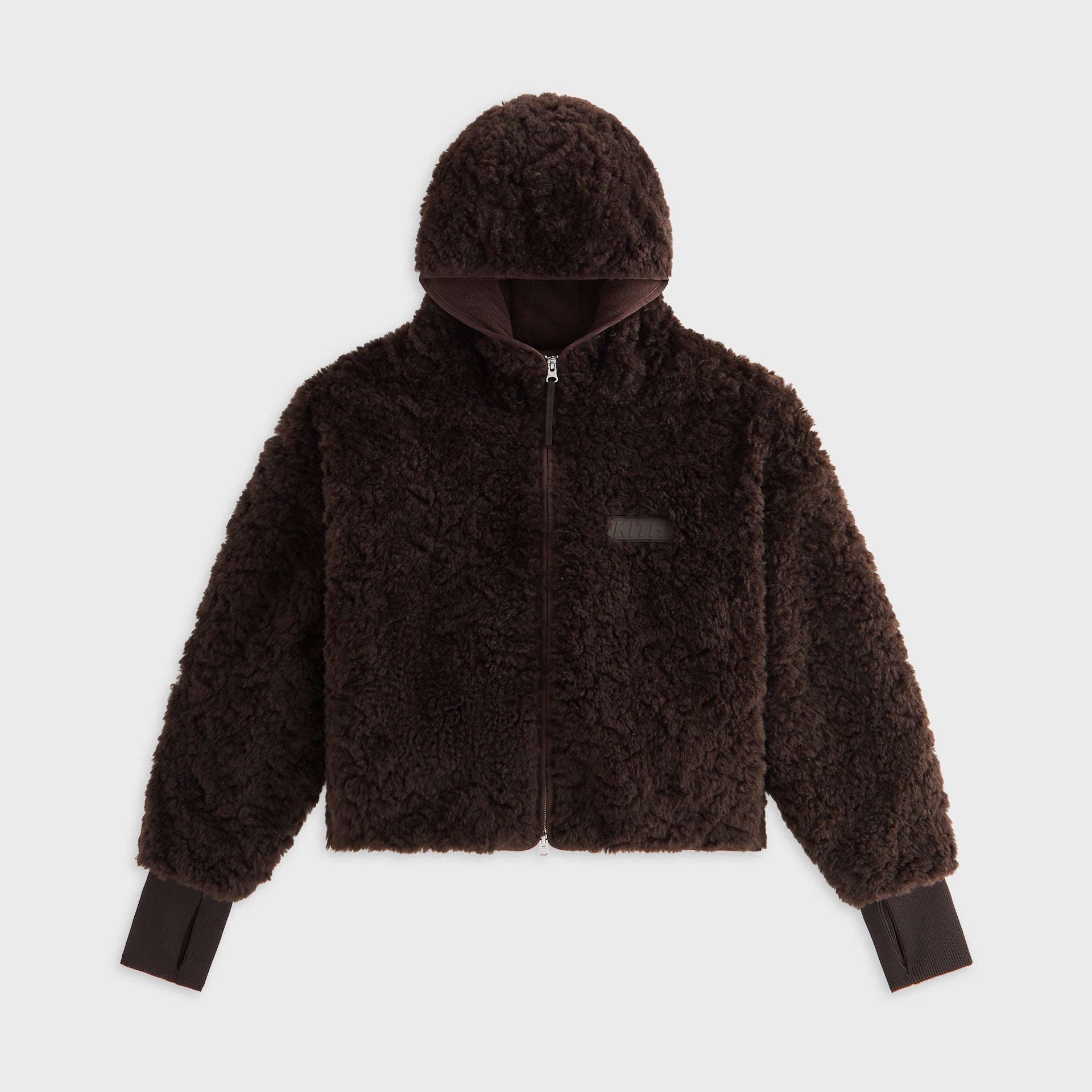 Kith Women Saide Sherpa Hooded Jacket - Incognito - PH