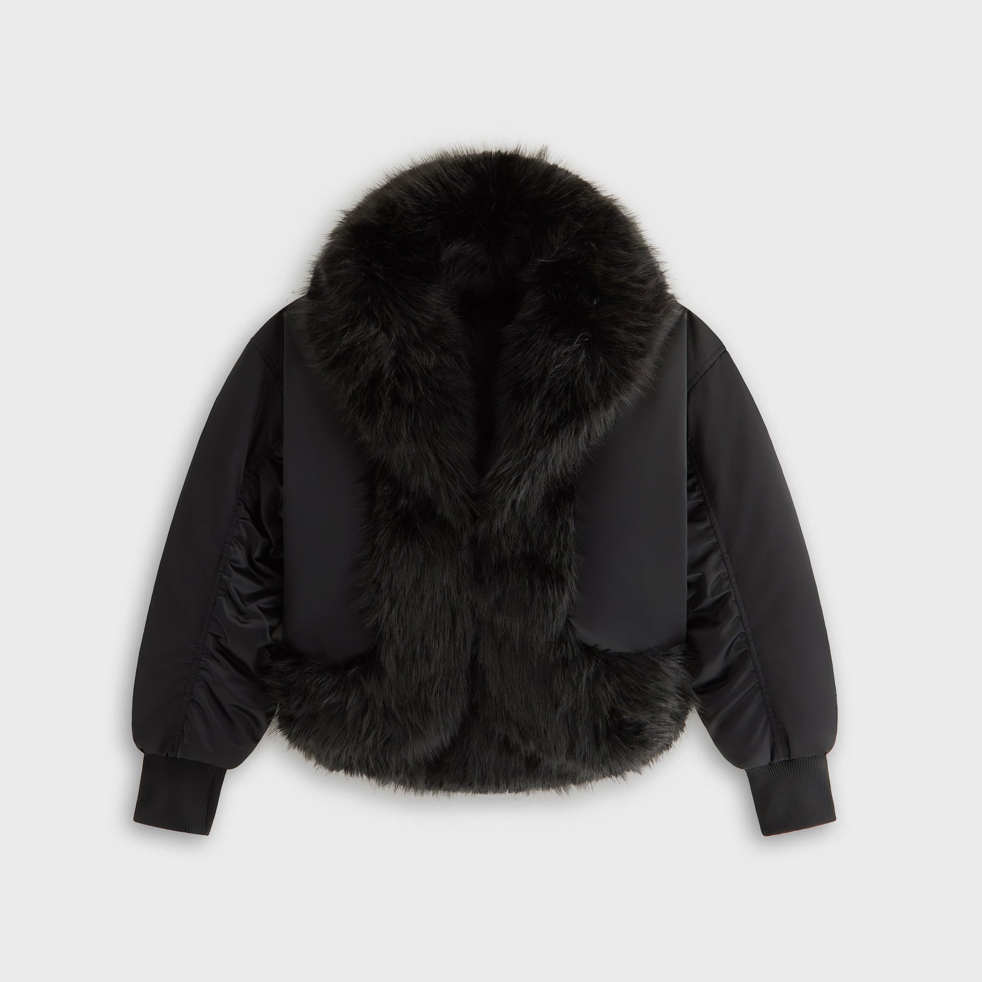 Kith Women Senna Faux Fur Reversible Bomber - Black