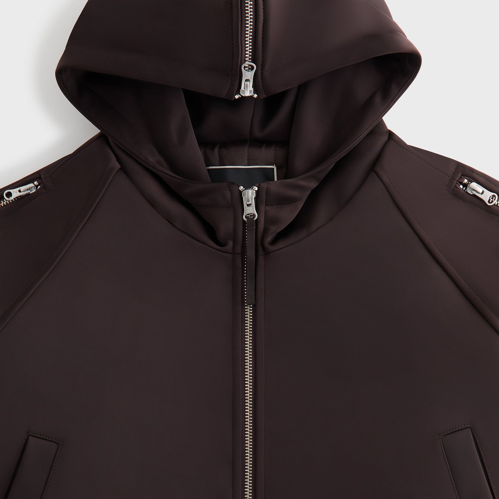 Kith Women Simra Satin Zip Sleeve Bomber - Incognito