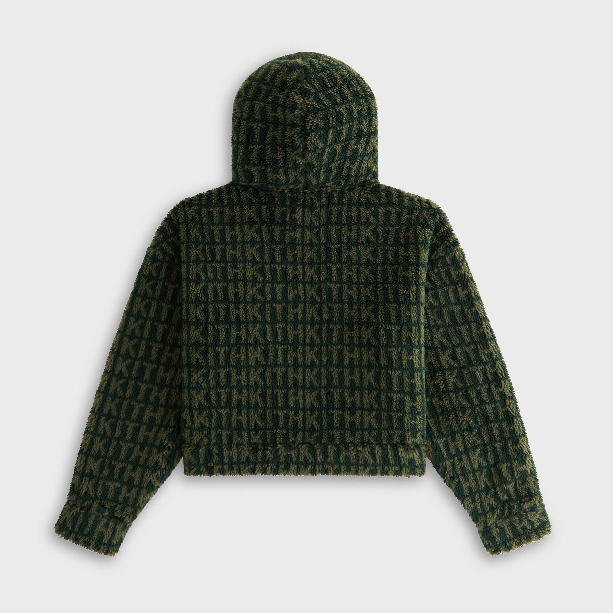 Kith Women Sylas Sherpa Monogram Zip Hoodie - Stadium – Kith Europe