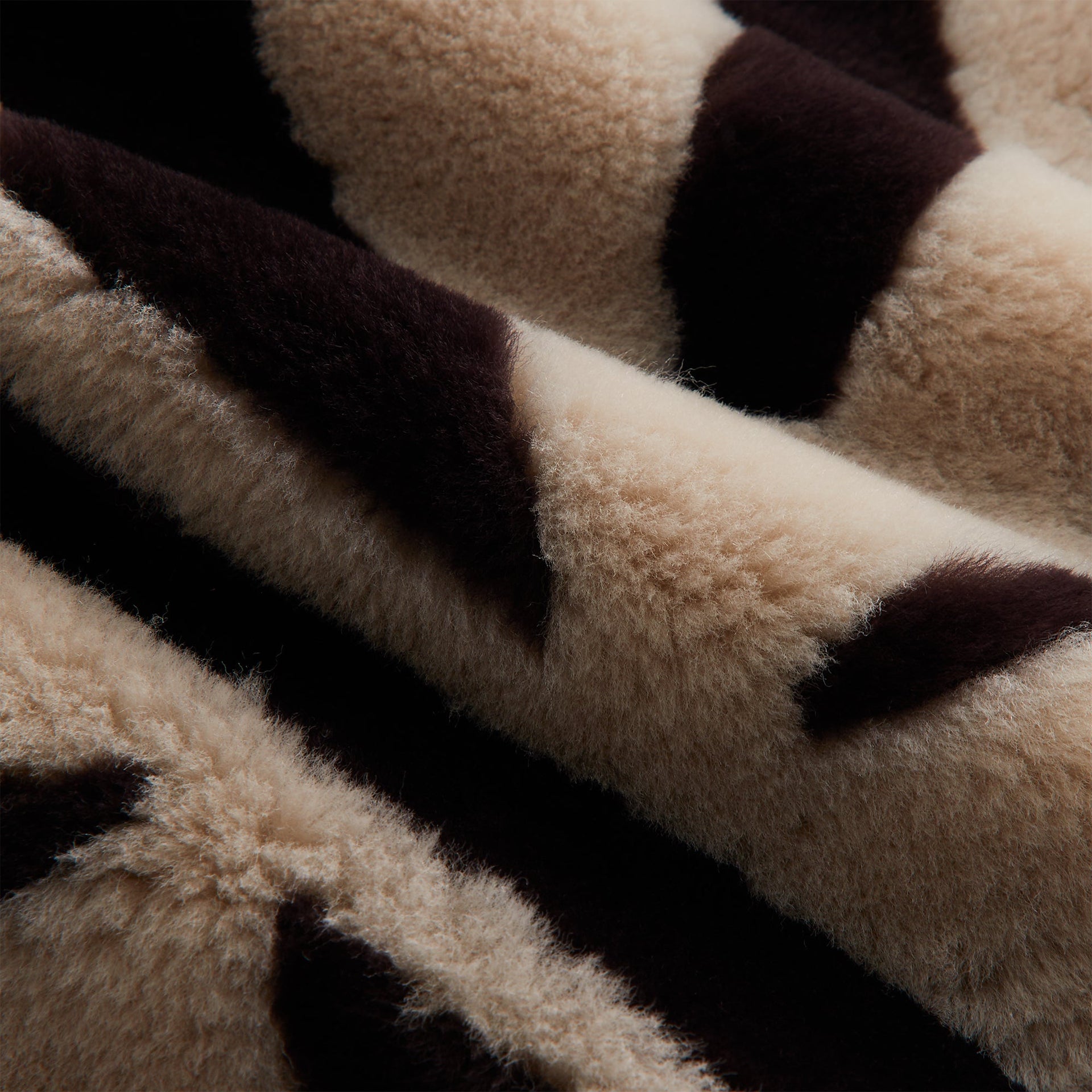 Kith Women Waylon II Shearling Crest Jacket - Waffle