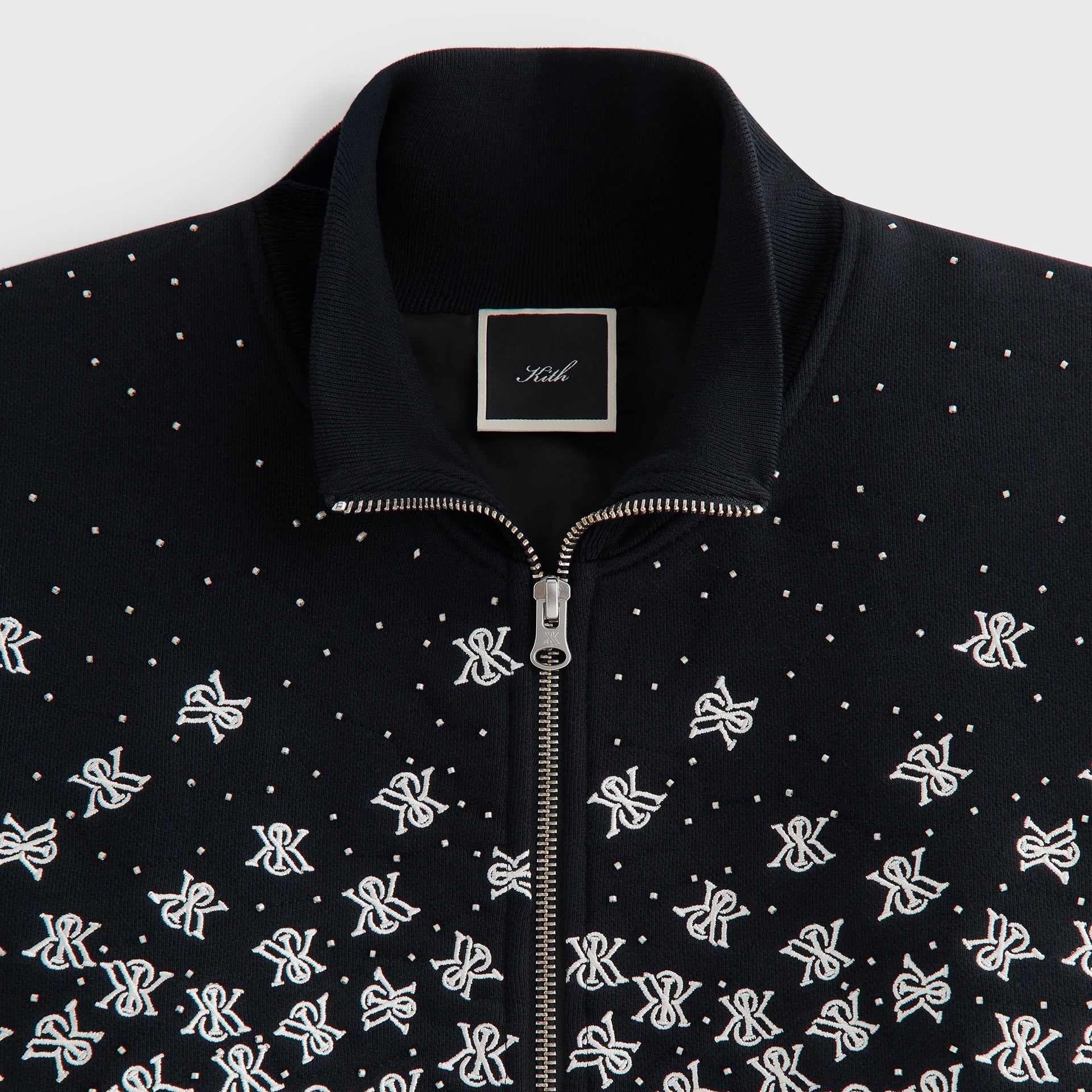 Kith Women Cropped Wyler Falling Crest Jacket - Black - PH