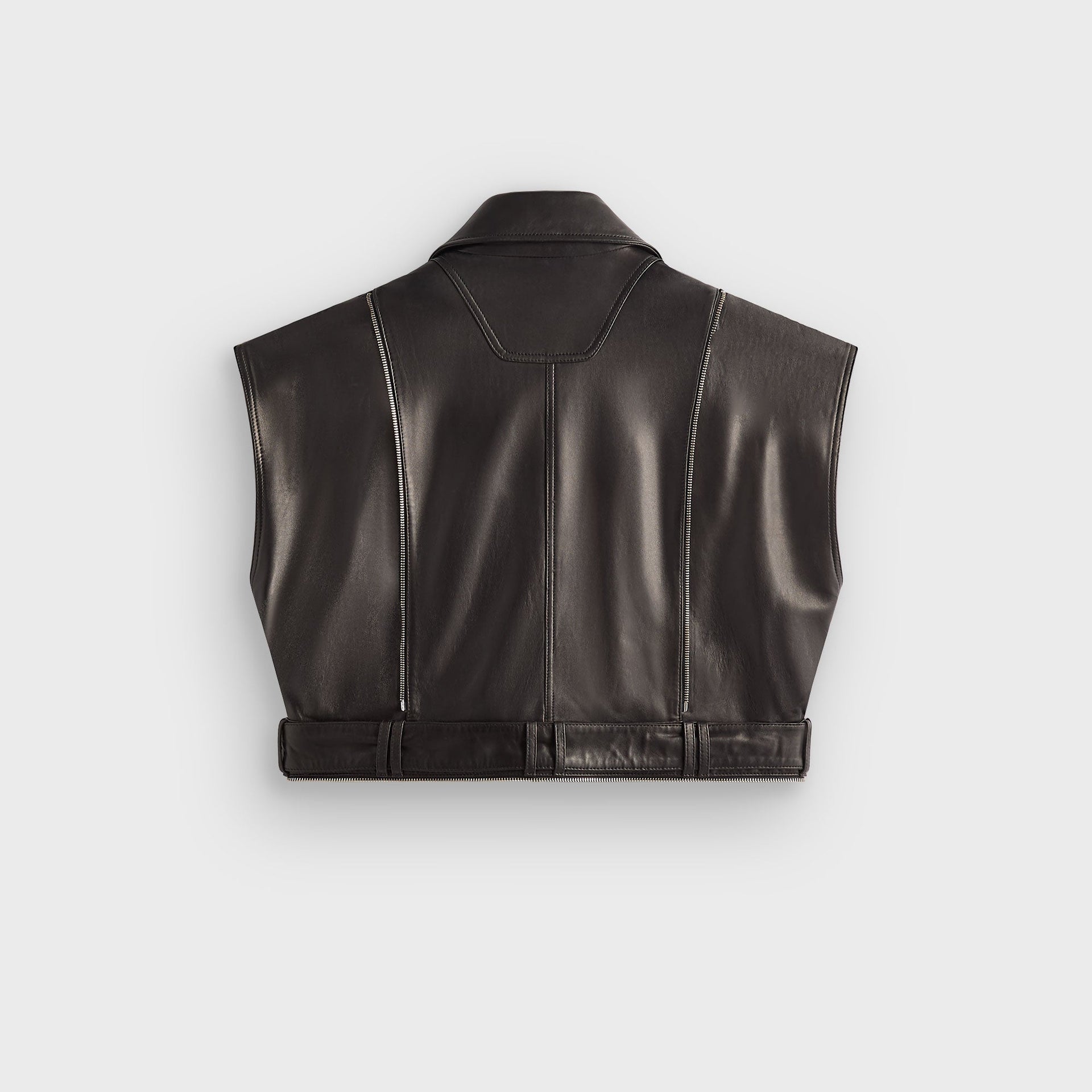 Lisa for Kith Women Hera Convertible Leather Coat - Black - PH