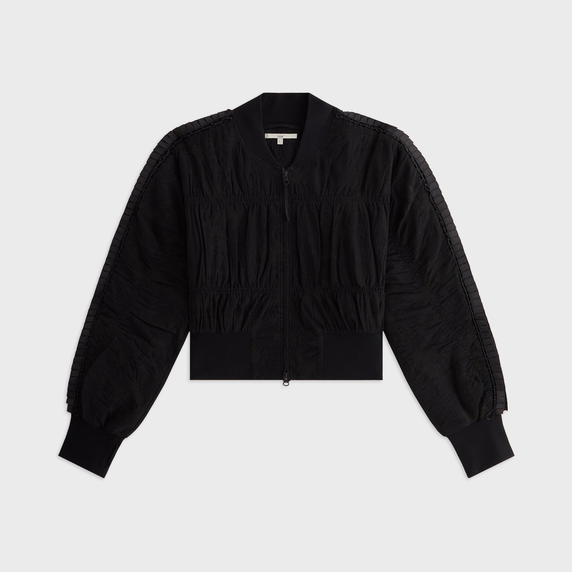 Lisa for Kith Women Ryla Ruched Bomber Jacket - Black