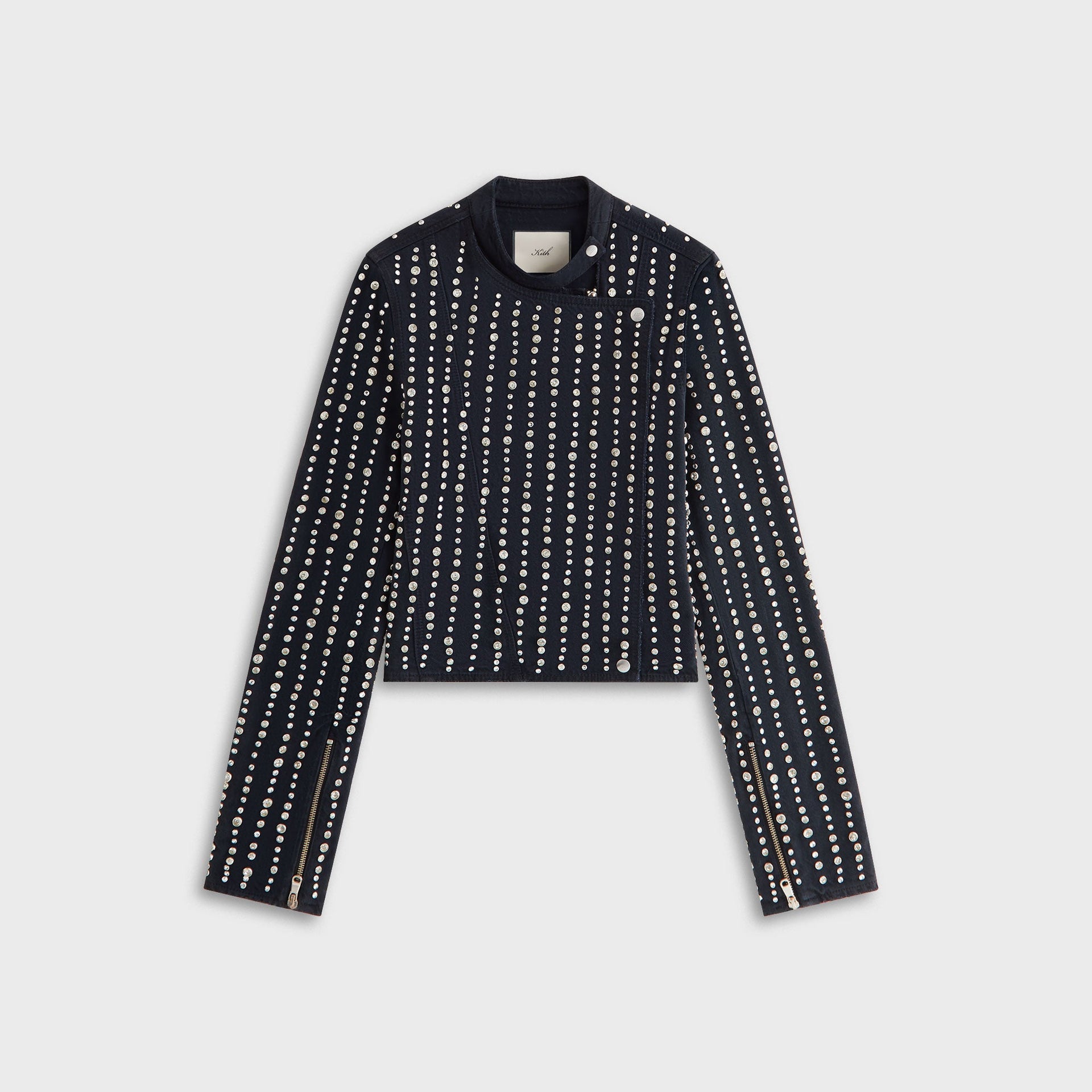 Lisa for Kith Women Deion Studded Denim Jacket - Black