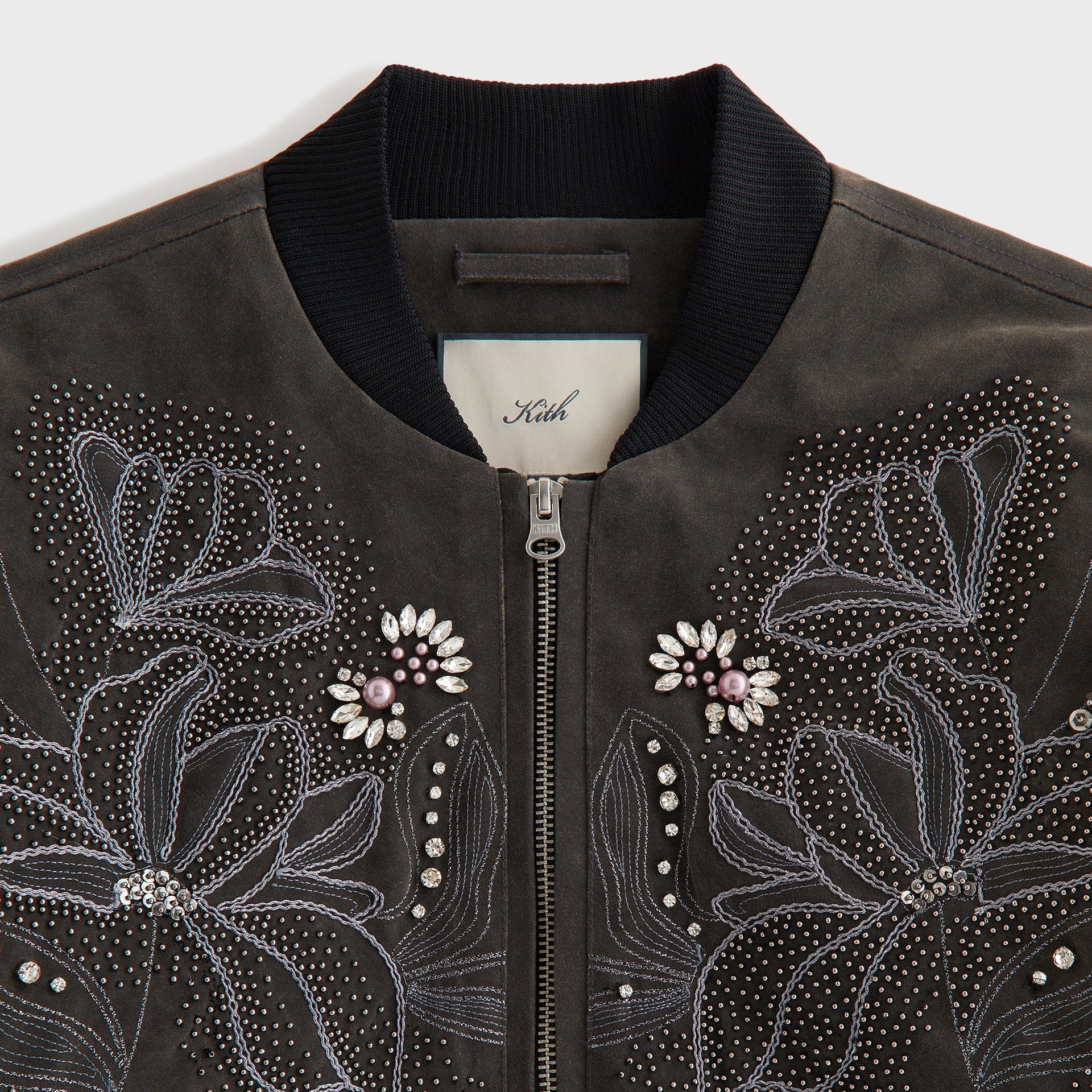 Lisa for Kith Women Elara Embellished Bomber Jacket - Black