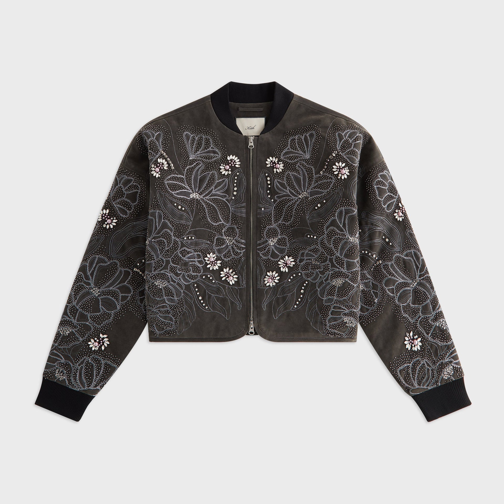 Lisa for Kith Women Elara Embellished Bomber Jacket - Black