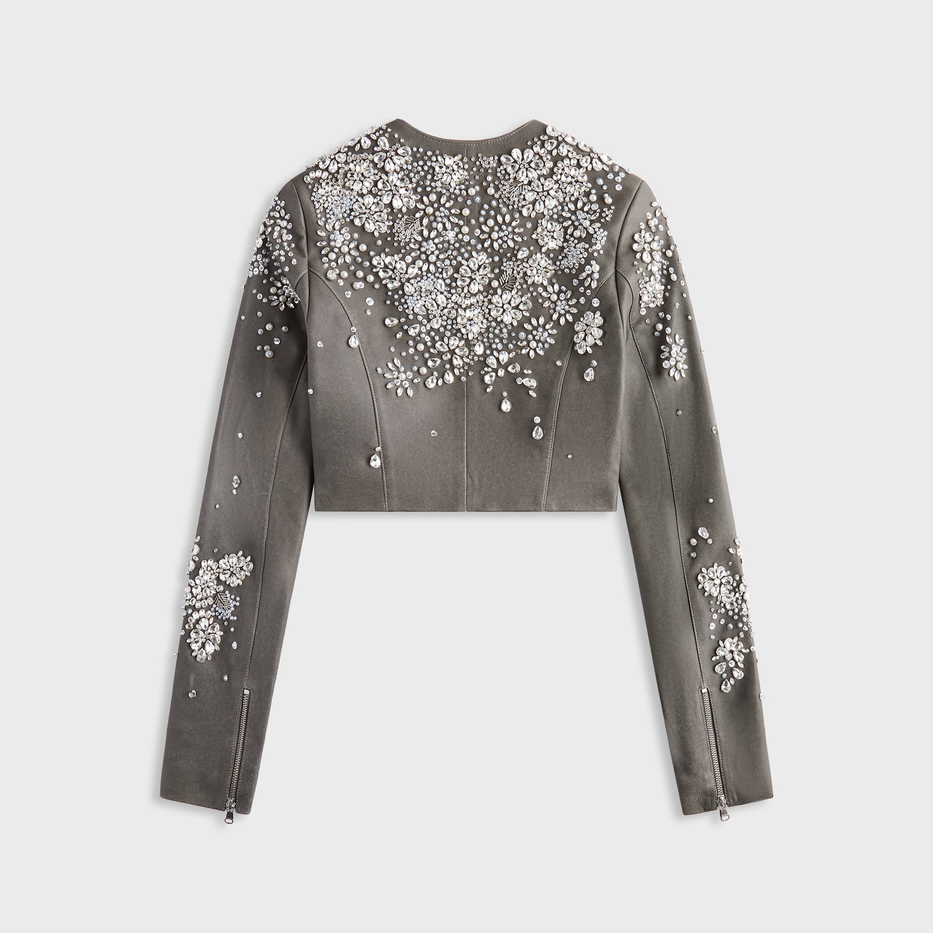 Lisa for Kith Women Brei Embellished Bolero Jacket - Tin - PH