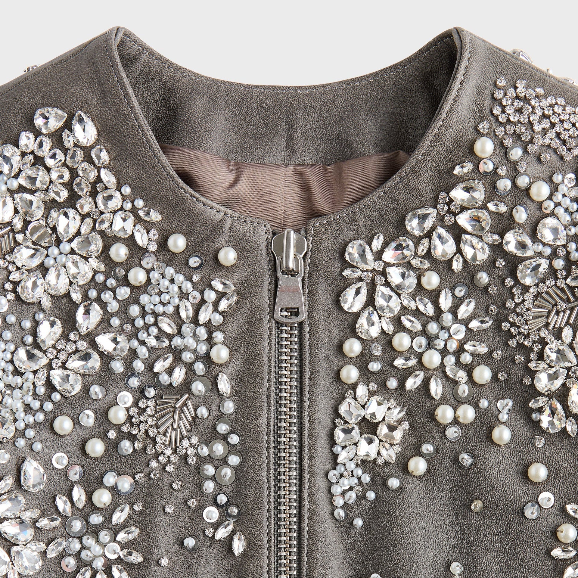 Lisa for Kith Women Brei Embellished Bolero Jacket - Tin - PH