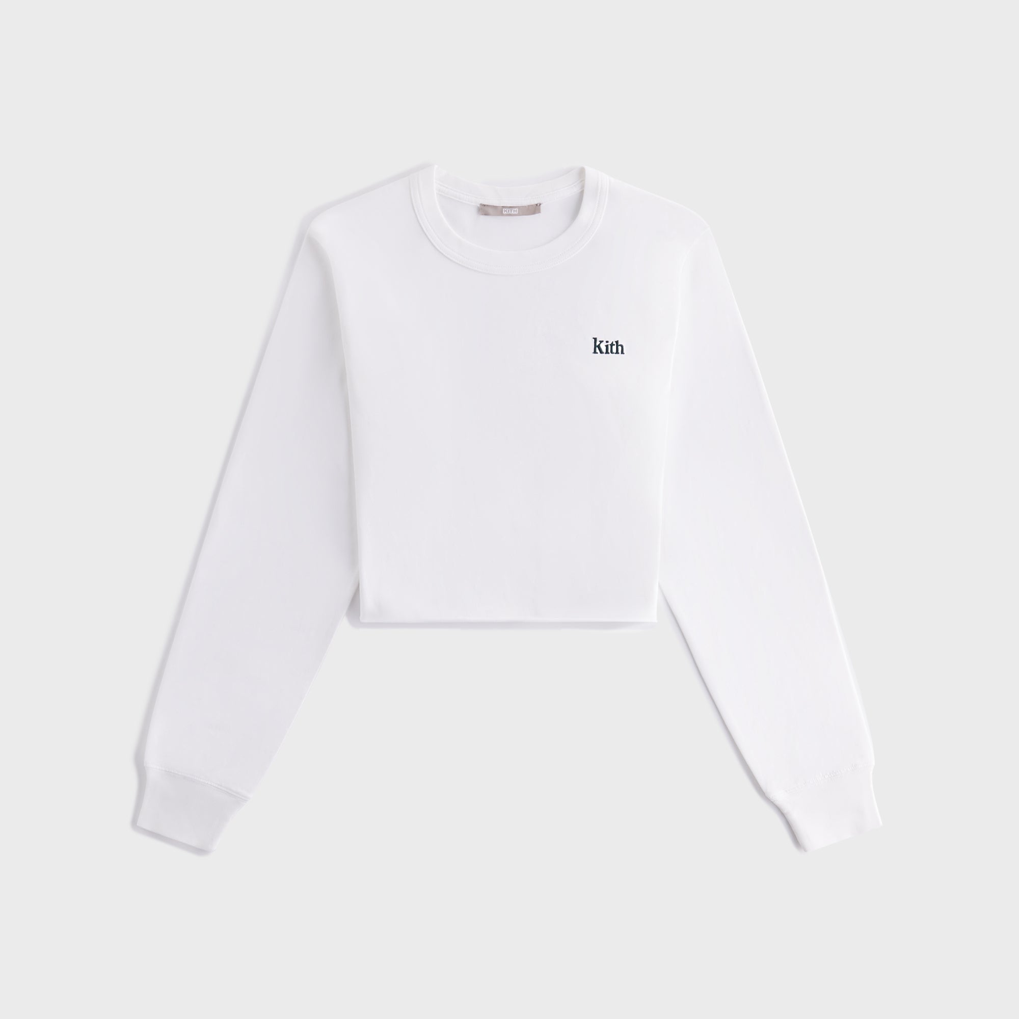 Kith Women Lucy Cropped Long Sleeve II Tee - White – Kith Europe