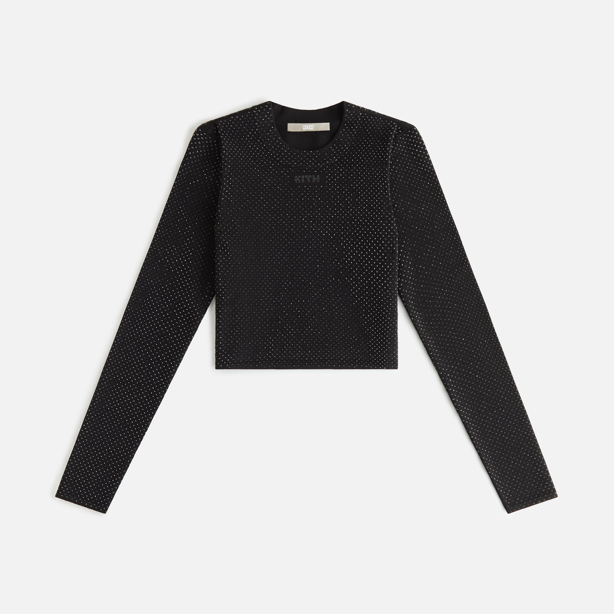 Kith Women Mulberry Studded Knit Long Sleeve - Black – Kith Europe