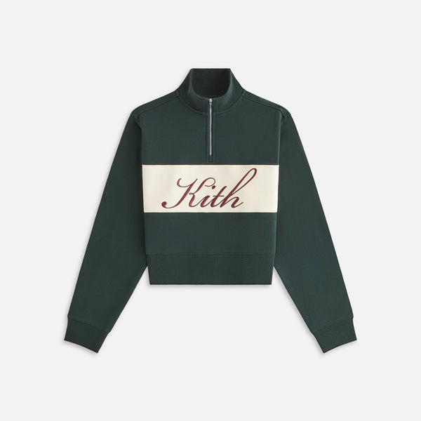 KITH Quarter Zip hotsell Jacket Sweater Cropped Hoodie