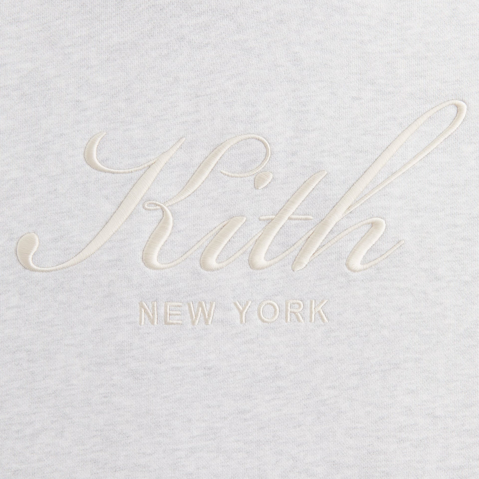 Kith Women Maverick Script Hoodie - Light Heather Grey