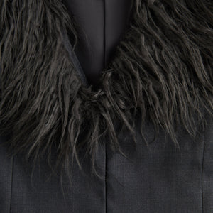 Kith Women Kyani Fur Collar Vest - Void