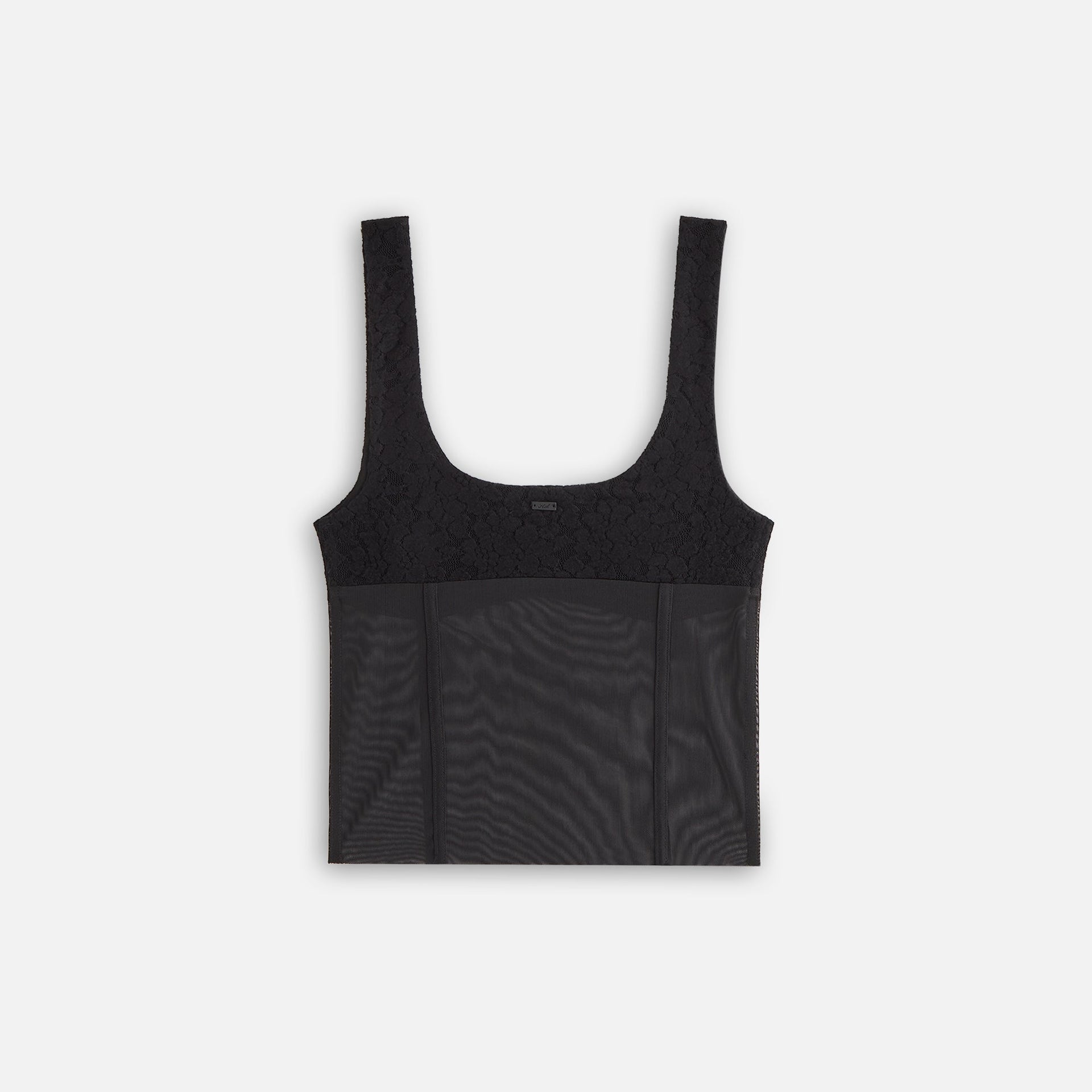 Kith Women Liyah Plush Lace Mesh Tank - Black