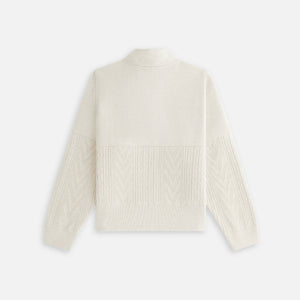 Kith Women Hunter Cable Panelled Quarter Zip - Sandy Heather