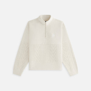 Kith Women Hunter Cable Panelled Quarter Zip - Sandy Heather