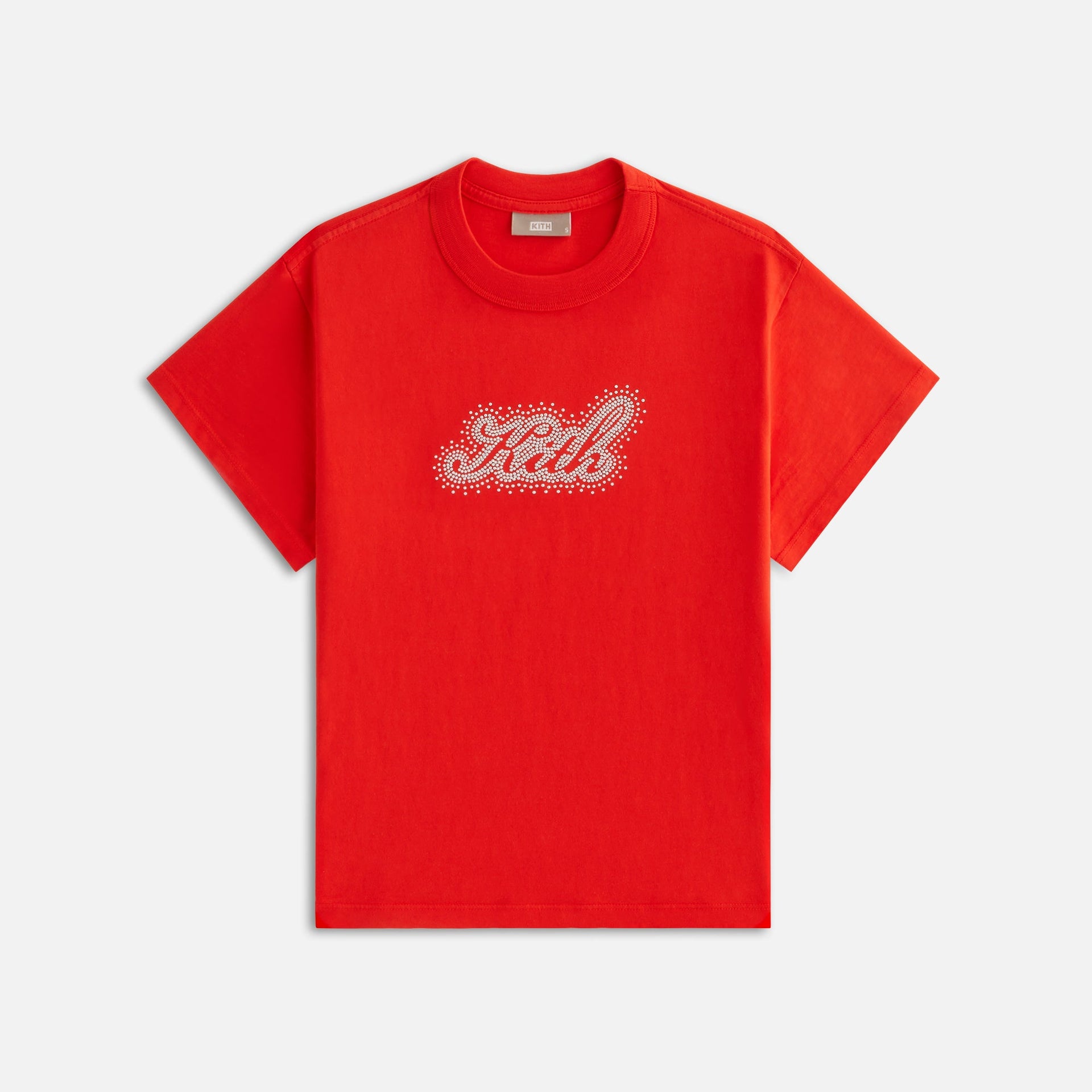 Kith Women Stud Logo Script Mulberry Vintage Tee - Cinnabar