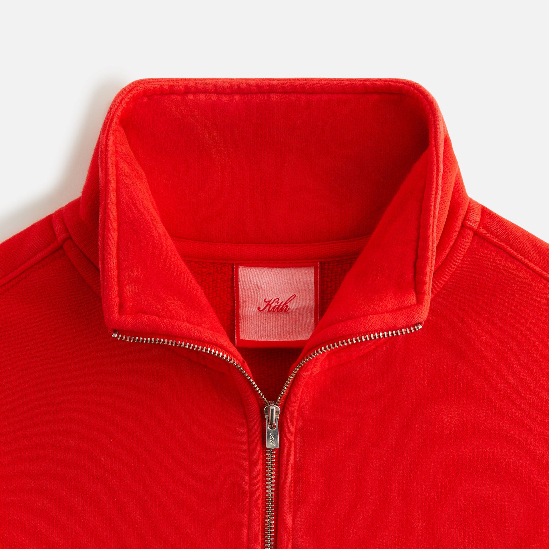 Kith Women Vesper Sueded Quarter Zip - Cinnabar