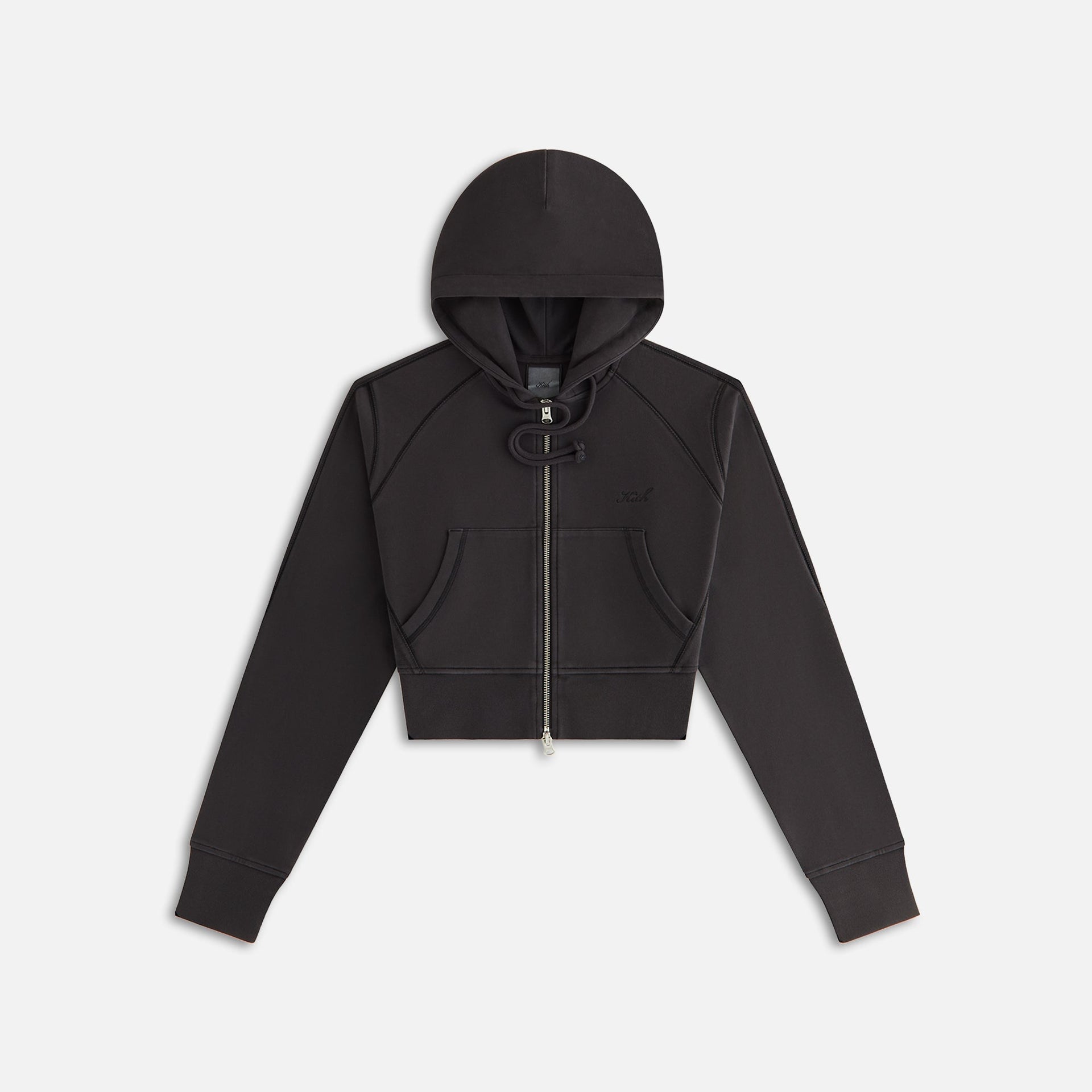 Kith Women Davin Cropped Hoodie - Black