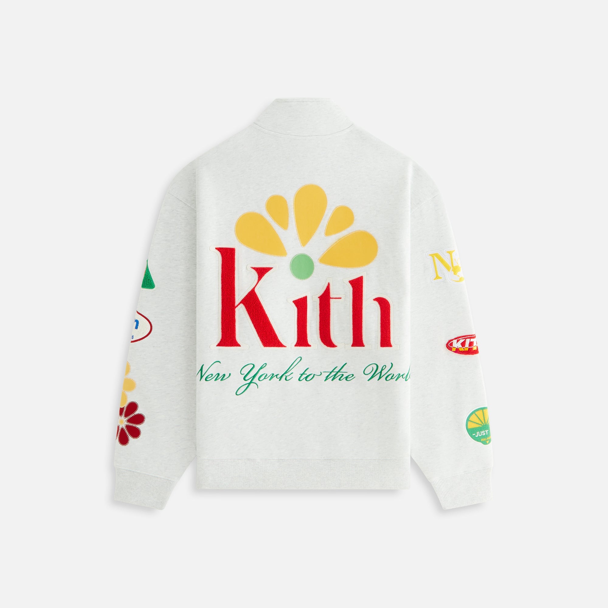 Kith Women Hunter III Patched Quarter Zip - Light Heather Kith Women Hunter III Patched Quarter Zip - Light Heather