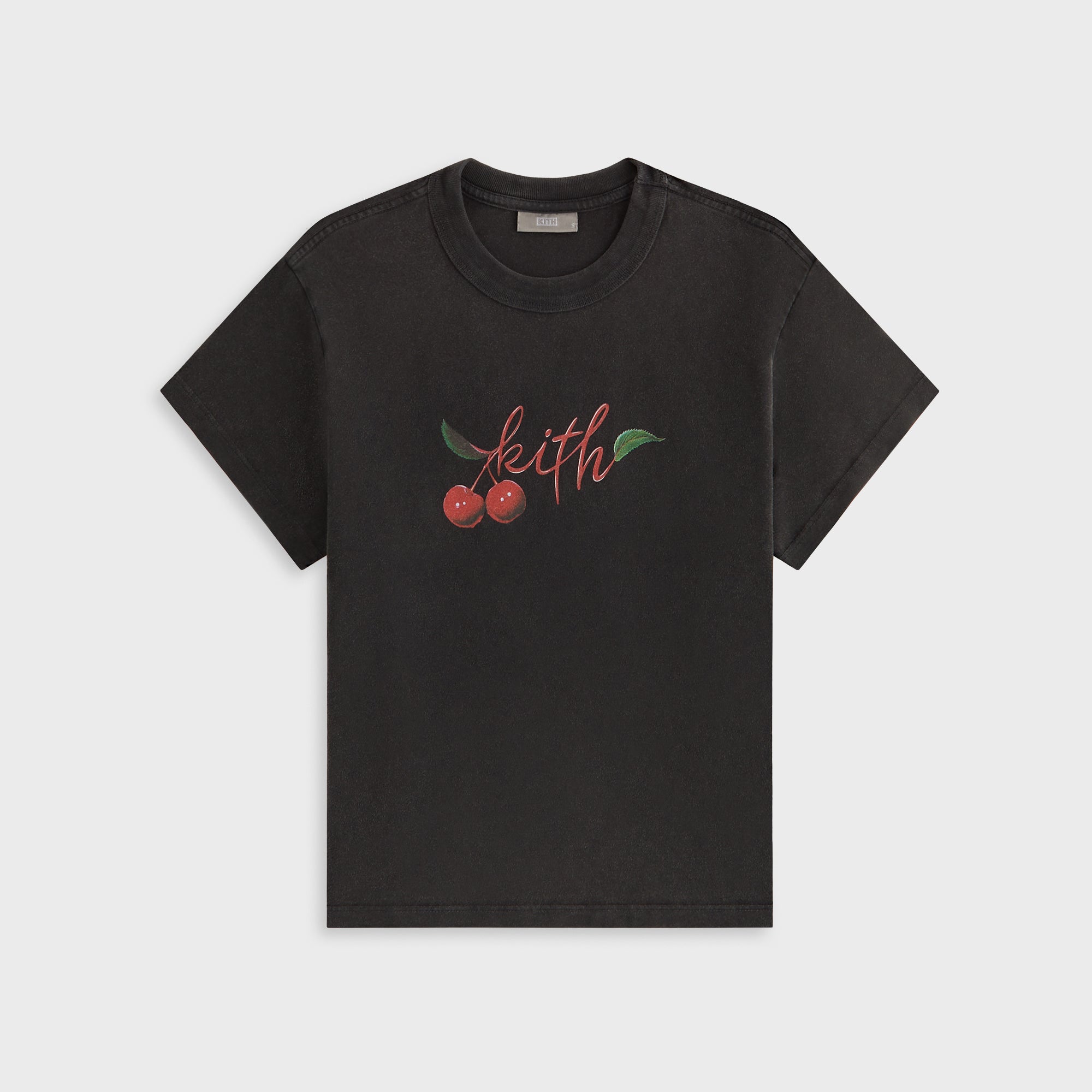 Kith Women Swash Logo Mulberry Vintage Tee - White