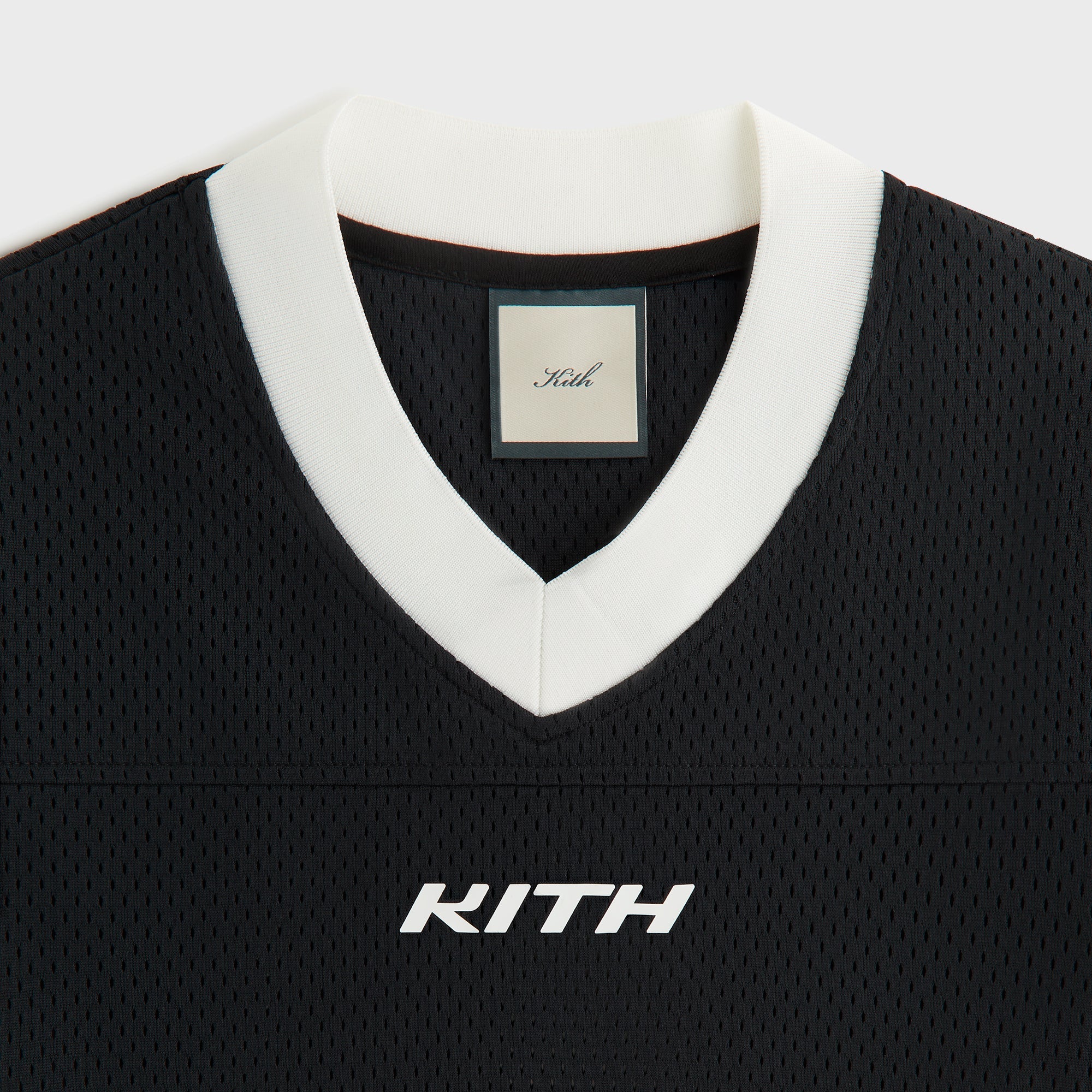 KITH VネックMesh Jersey Kith Women Nicci Mesh Football Jersey - Black – Kith Europe