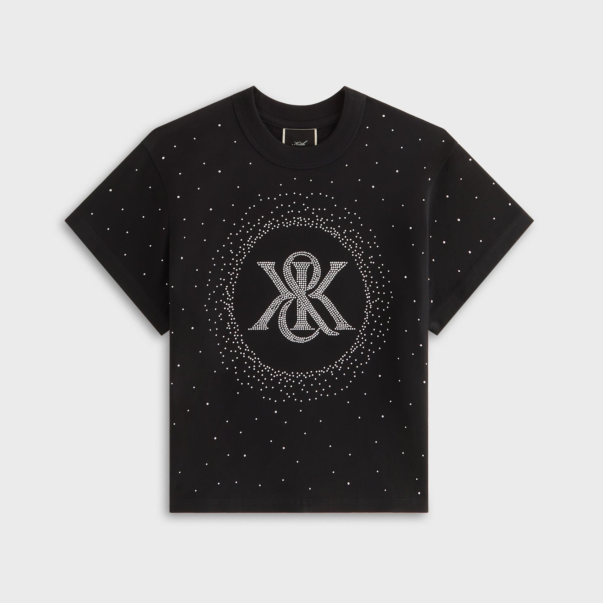Kith Women Mulberry Vintage Studded Crest Tee - Black - PH