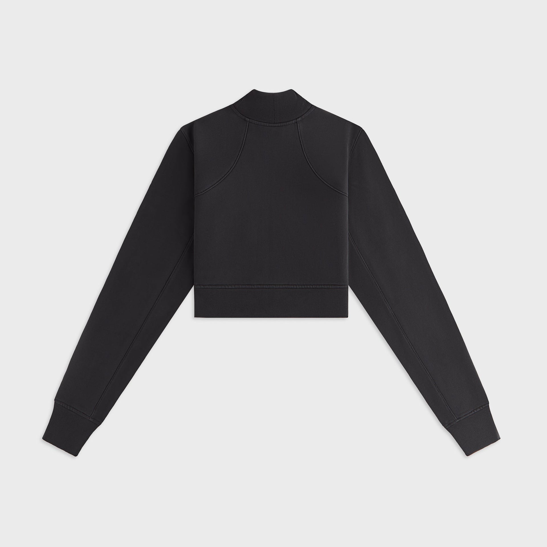 Kith Women Davin Cropped Fleece Track Zip - Black